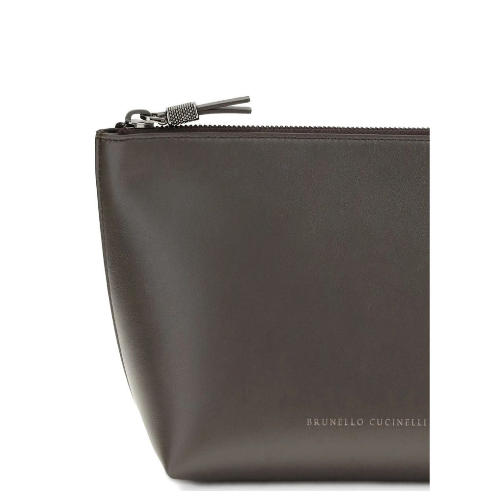 Brunello Cucinelli Brunello Cucinelli BROWN Clutch Bags Size ONE SIZE - 1 Thumbnail