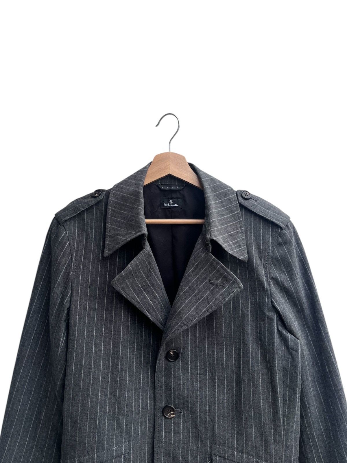 Paul Smith Paul Smith Cotton Pinstripe Napoleon Jacket Size US L / EU 52-54 / 3 - 10 Thumbnail