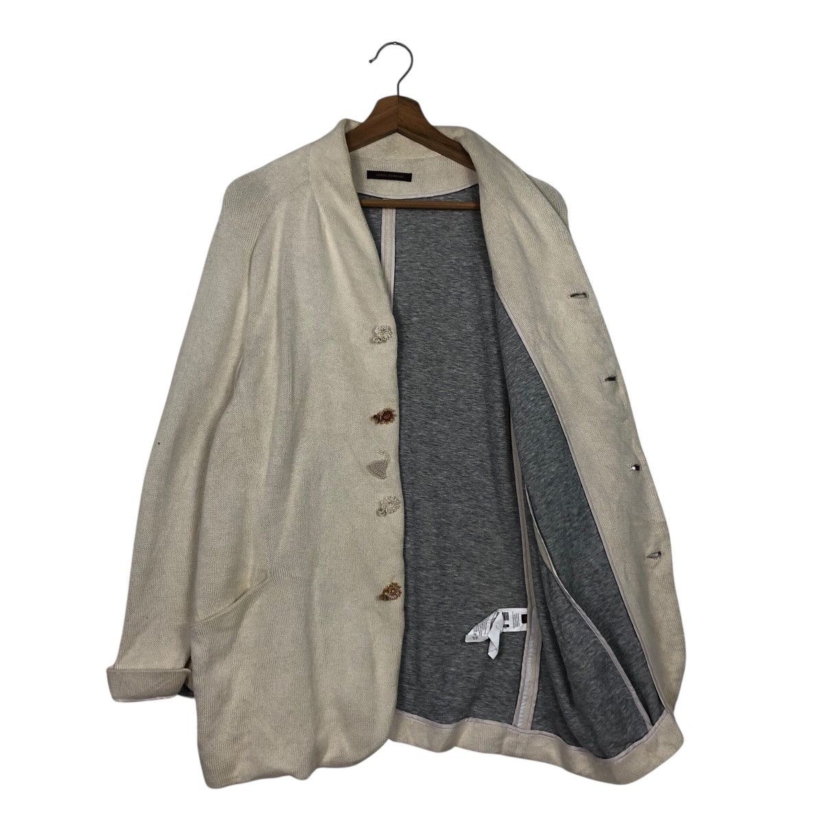Adolfo Dominguez 📌Vintage Knit Chore Jacket Adolfo Dominguez Issey Miyake Size M / US 6-8 / IT 42-44 - 12 Thumbnail