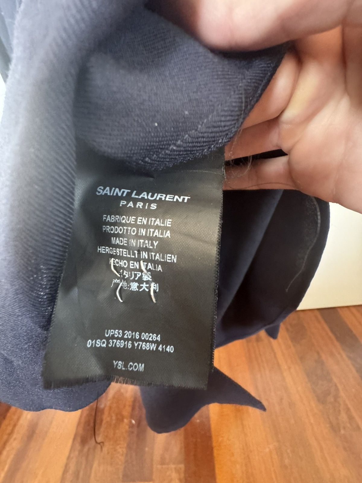 Saint Laurent Paris Camicia saint Laurent 100%lana Size US XXS / EU 40 - 7 Thumbnail