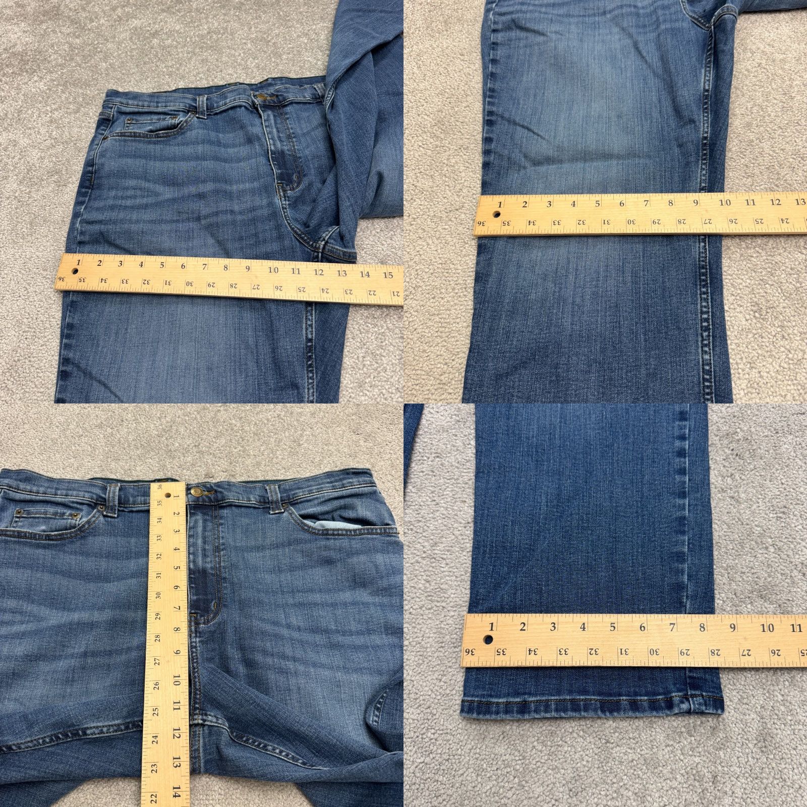 Vintage L.L. Bean Jeans Mens 40x28 Blue BeanFlex Classic Fit Denim Straight Leg Cotton Size US 40 / EU 56 - 9 Thumbnail