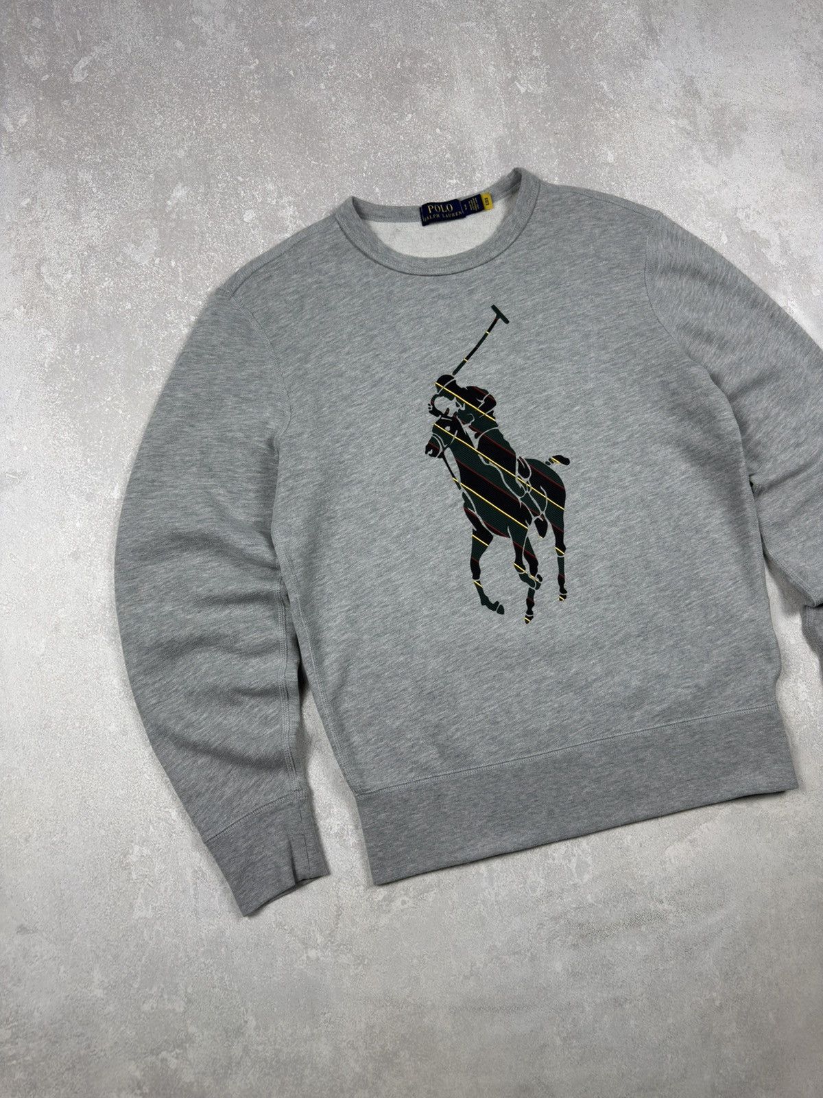 Polo Ralph Lauren Polo Ralph Lauren Big Horse Gray Sweatshirt Crew Neck size S Size US S / EU 44-46 / 1 - 2 Thumbnail