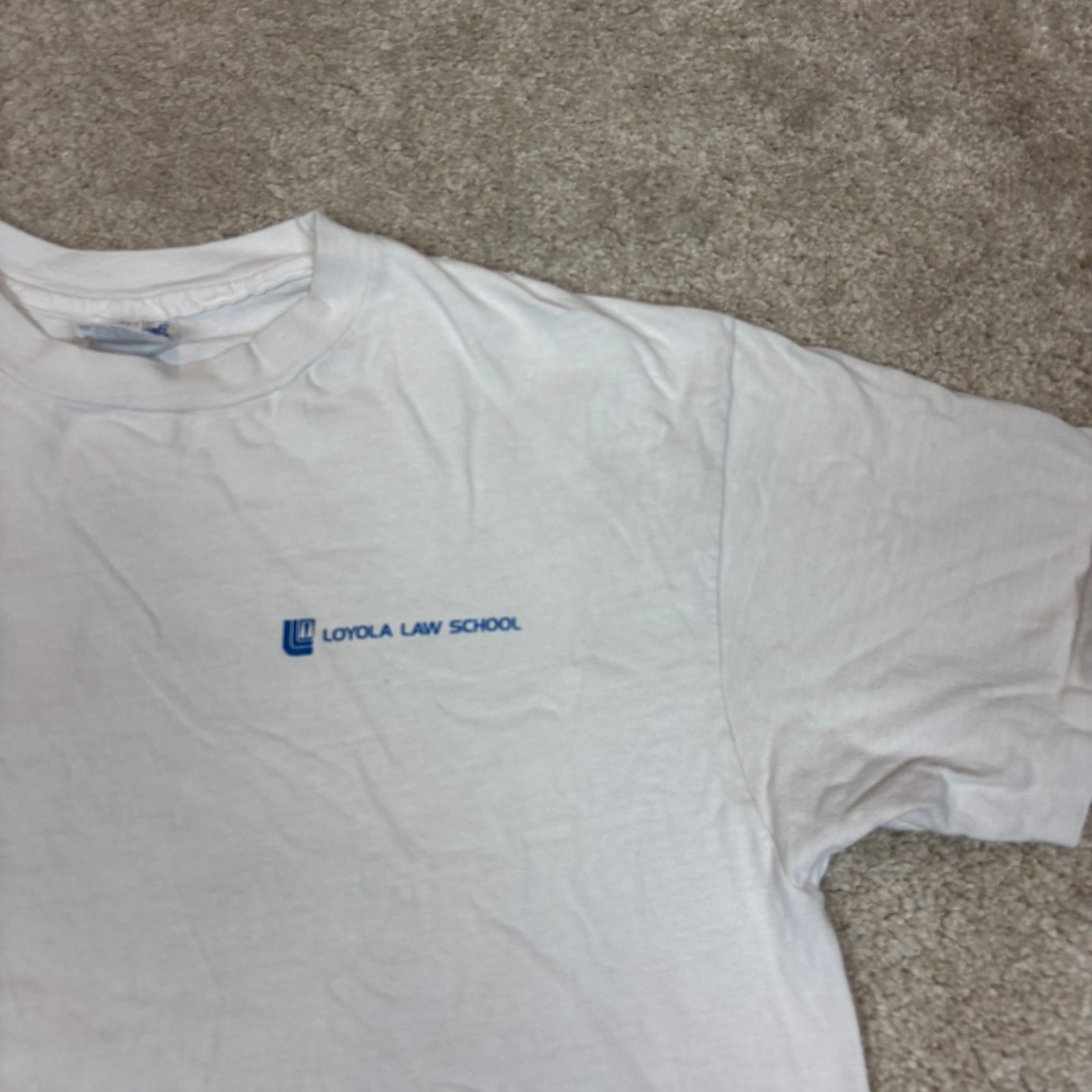 Vintage Vintage 90s Loyola Law School Environmental Peace T Shirt L Size US L / EU 52-54 / 3 - 3 Thumbnail