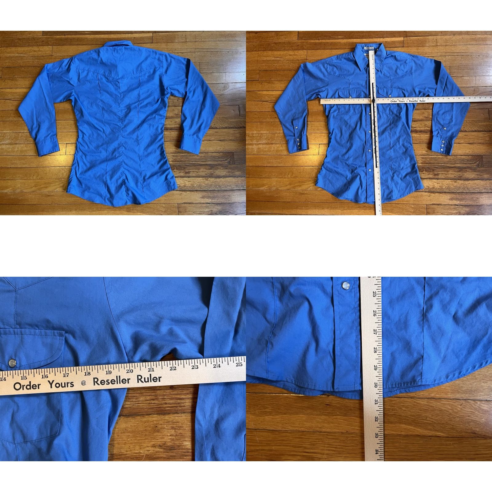 Vintage VINTAGE Sheplers Western Fit Shirt Men’s M Blue Pearl Snap Shirt Regular Mens Blue 80s Classic Cowboy Grunge USA Western Button-Up Shirt Size US M / EU 48-50 / 2 - 8 Thumbnail
