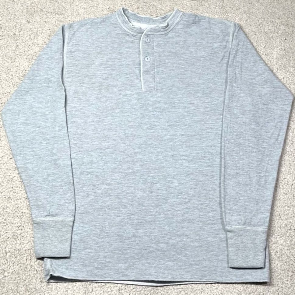 Vintage VINTAGE LL Bean River Driver Shirt Mens M Blue Henley Wool Long Sleeve Thermal 2 Layer Size US M / EU 48-50 / 2 - 5 Thumbnail