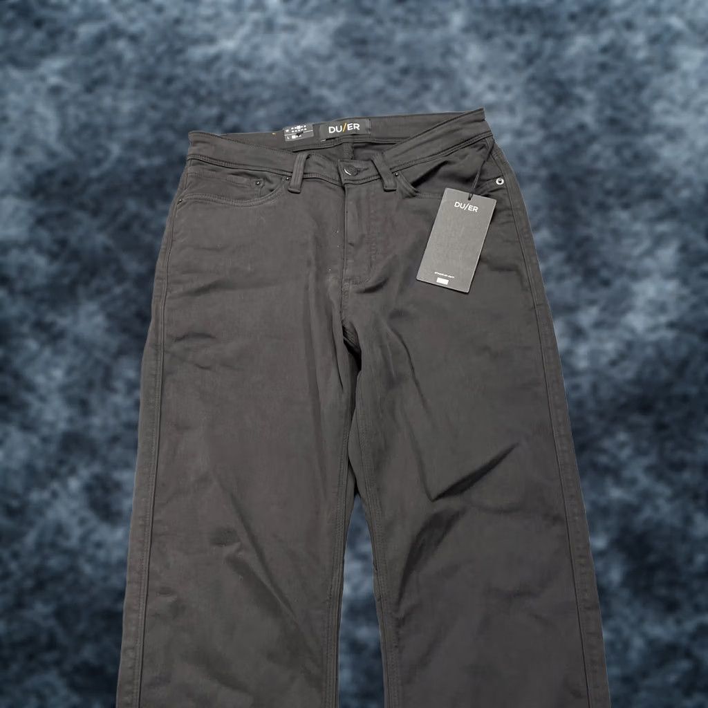 Vintage DU/ER No Sweat Straight Mens Chino Pants 30x30 Gray 5-Pocket Casual Vintage NWT Size US 30 / EU 46 - 1 Thumbnail