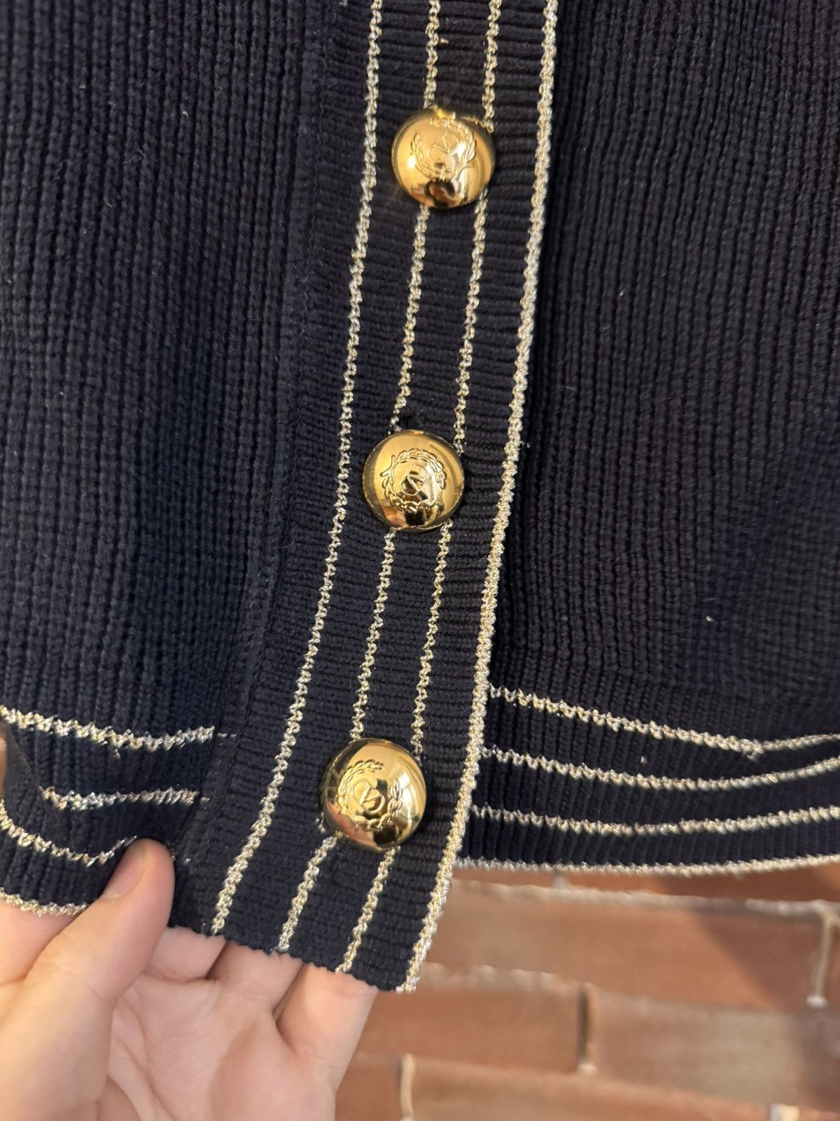 Valentino Valentino Vintage 90s Cardigan Unisex L Designer Hype Size US L / EU 52-54 / 3 - 3 Thumbnail