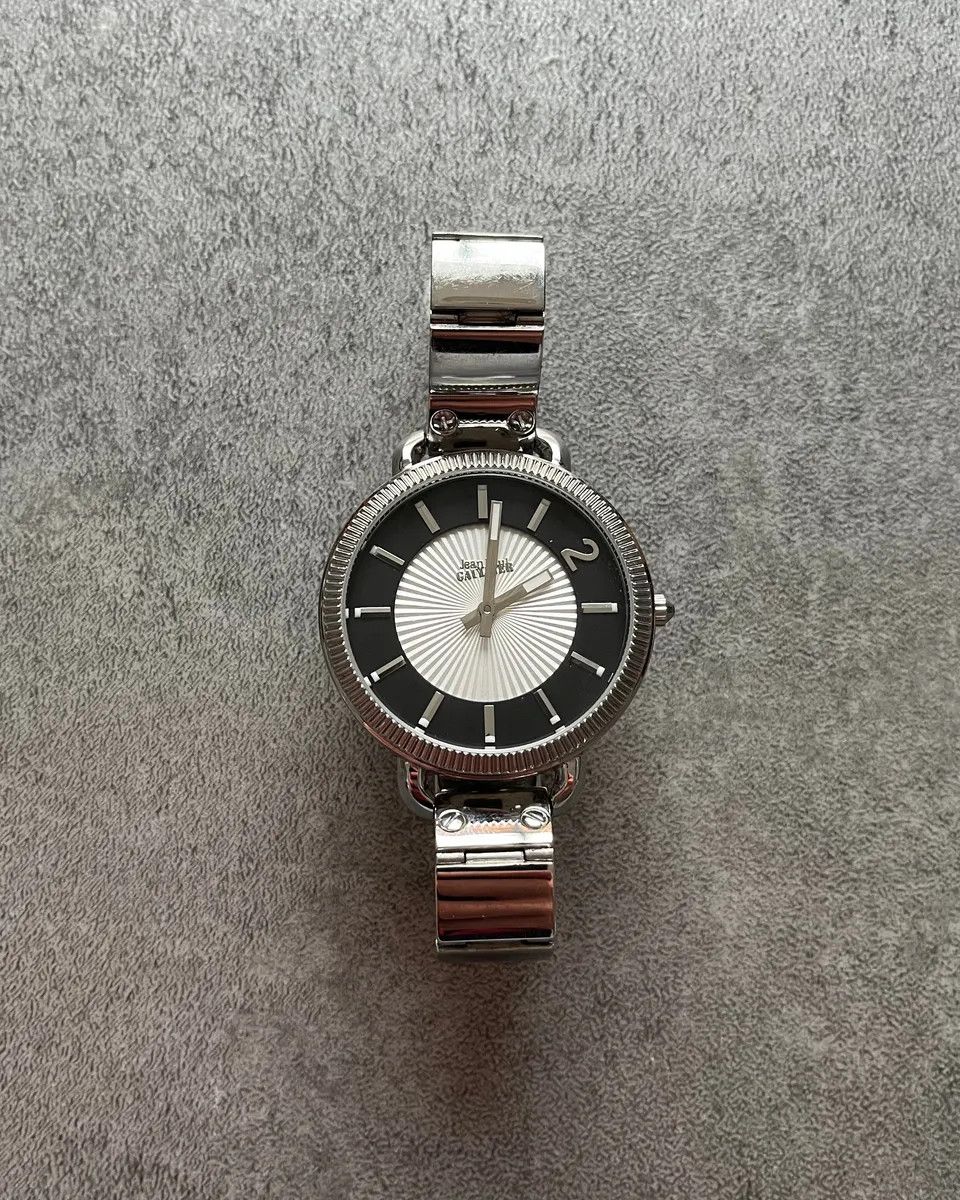Jean Paul Gaultier × Vintage Jean Paul Gaultier Minimalistic Numerology Silver Watch Size ONE SIZE - 1 Thumbnail