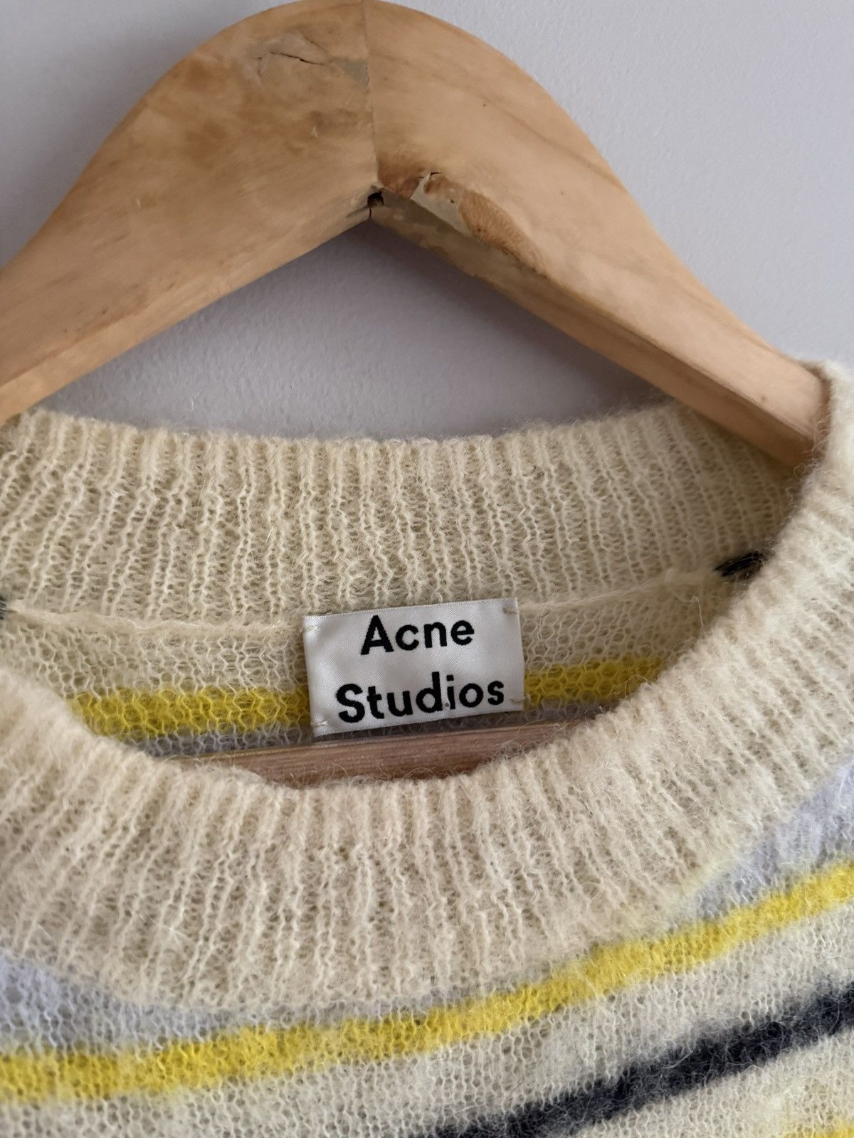 Acne Studios Acne Studios Alpaca Wool Striped Knit Sweater Size S / US 4 / IT 40 - 3 Thumbnail