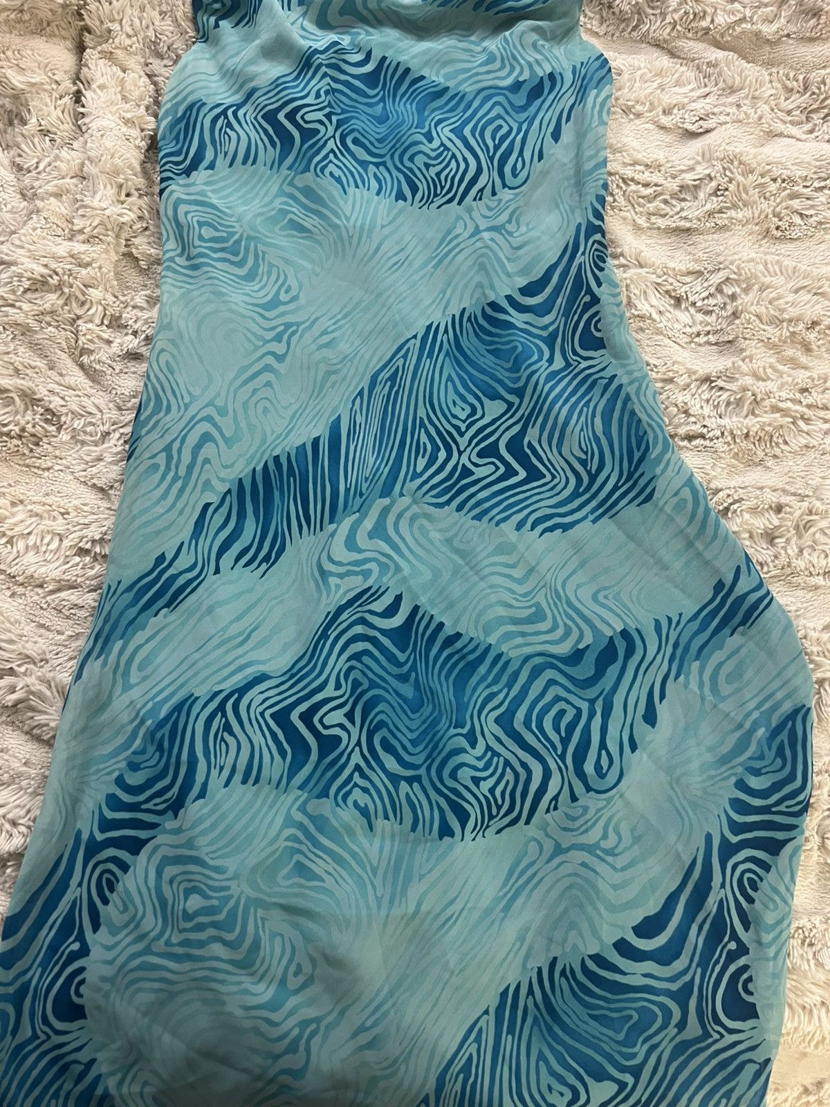 Vintage Vintage Blue Dress Size 8 Size M / US 6-8 / IT 42-44 - 3 Thumbnail
