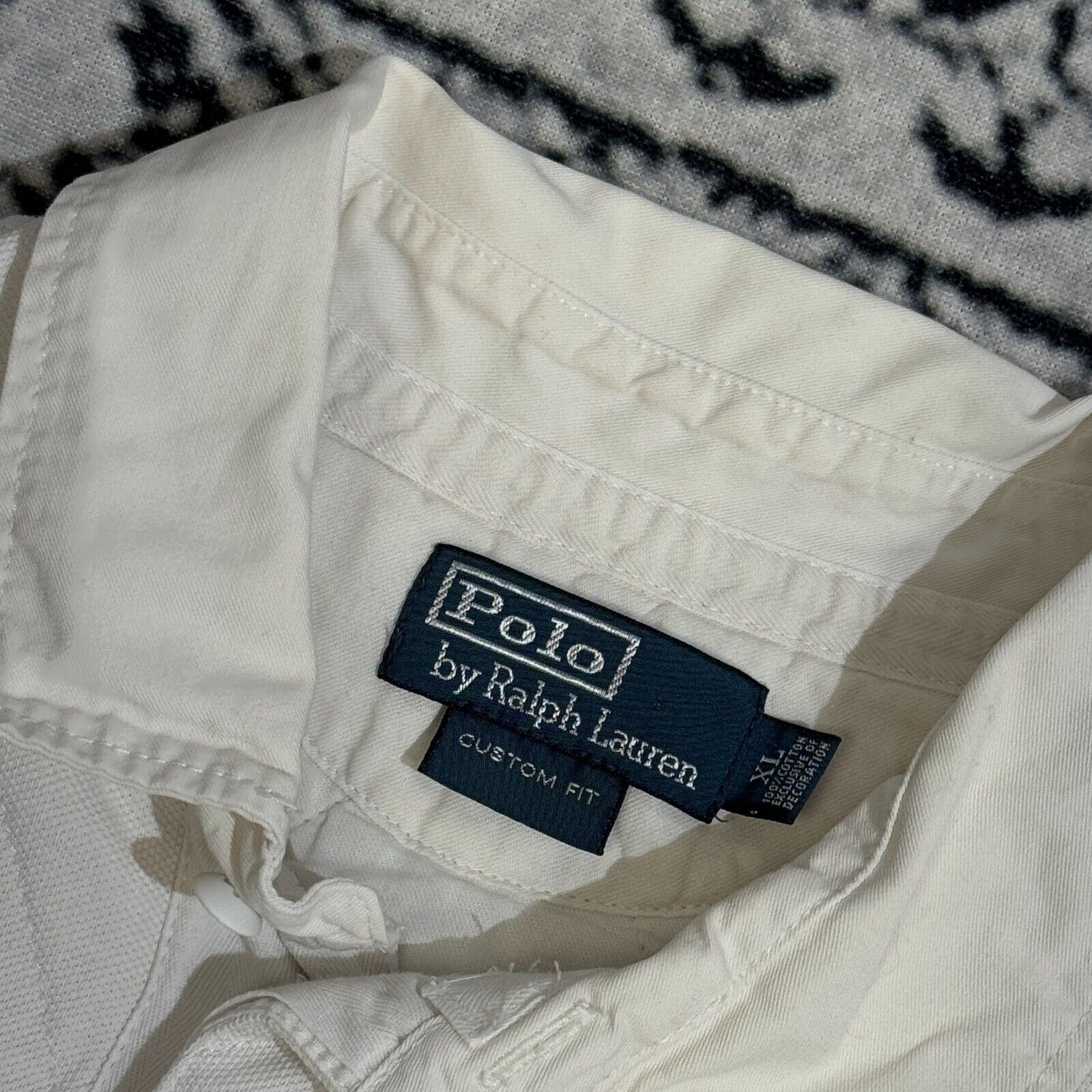 Ralph Lauren Vintage Ralph Lauren White Cotton Polo Shirt Size XL USA Size US XL / EU 56 / 4 - 8 Thumbnail