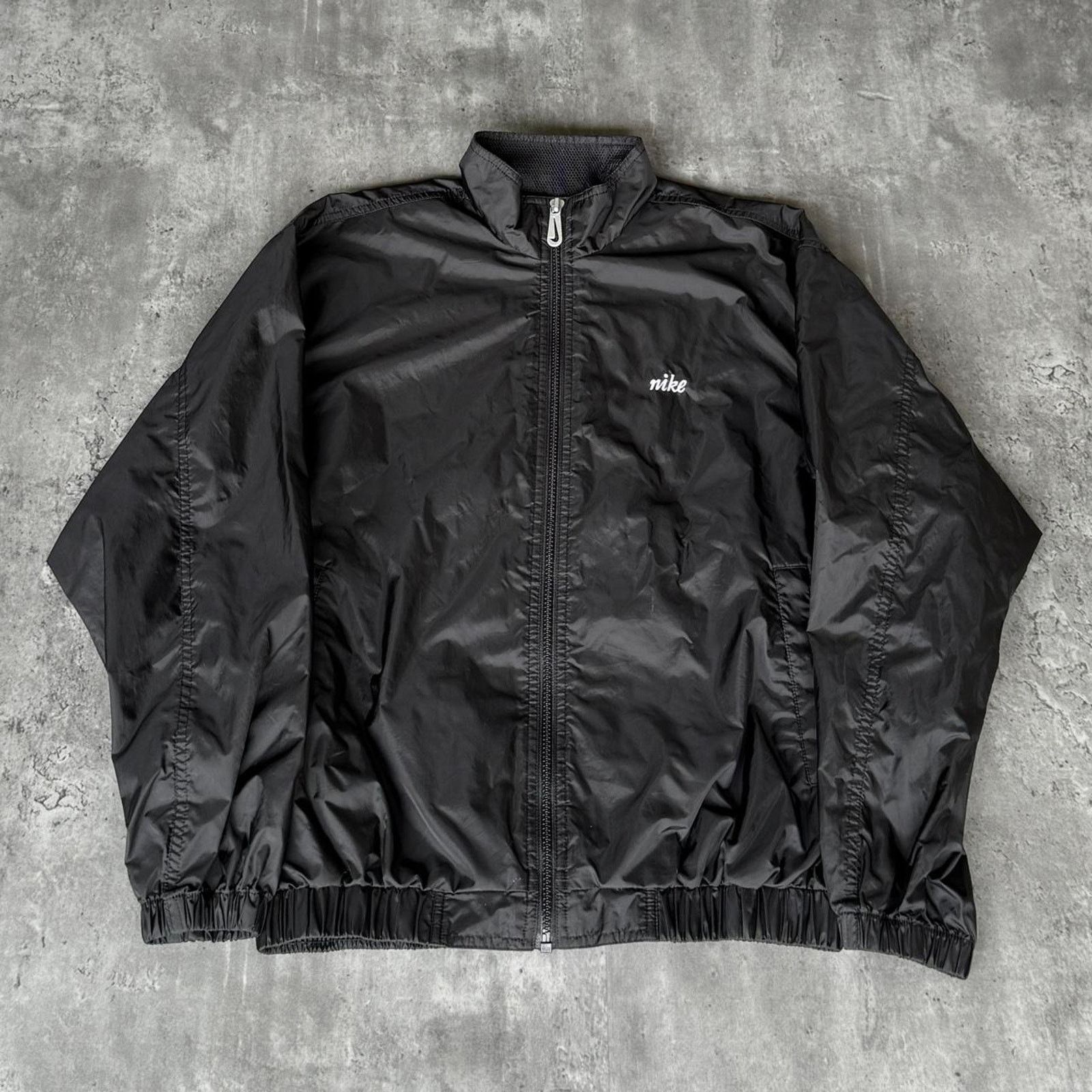 Nike × Nike ACG × Vintage Vintage 90s Nike Tonal Black Windbreaker Technical Jacket Size M / US 6-8 / IT 42-44 - 1 Thumbnail