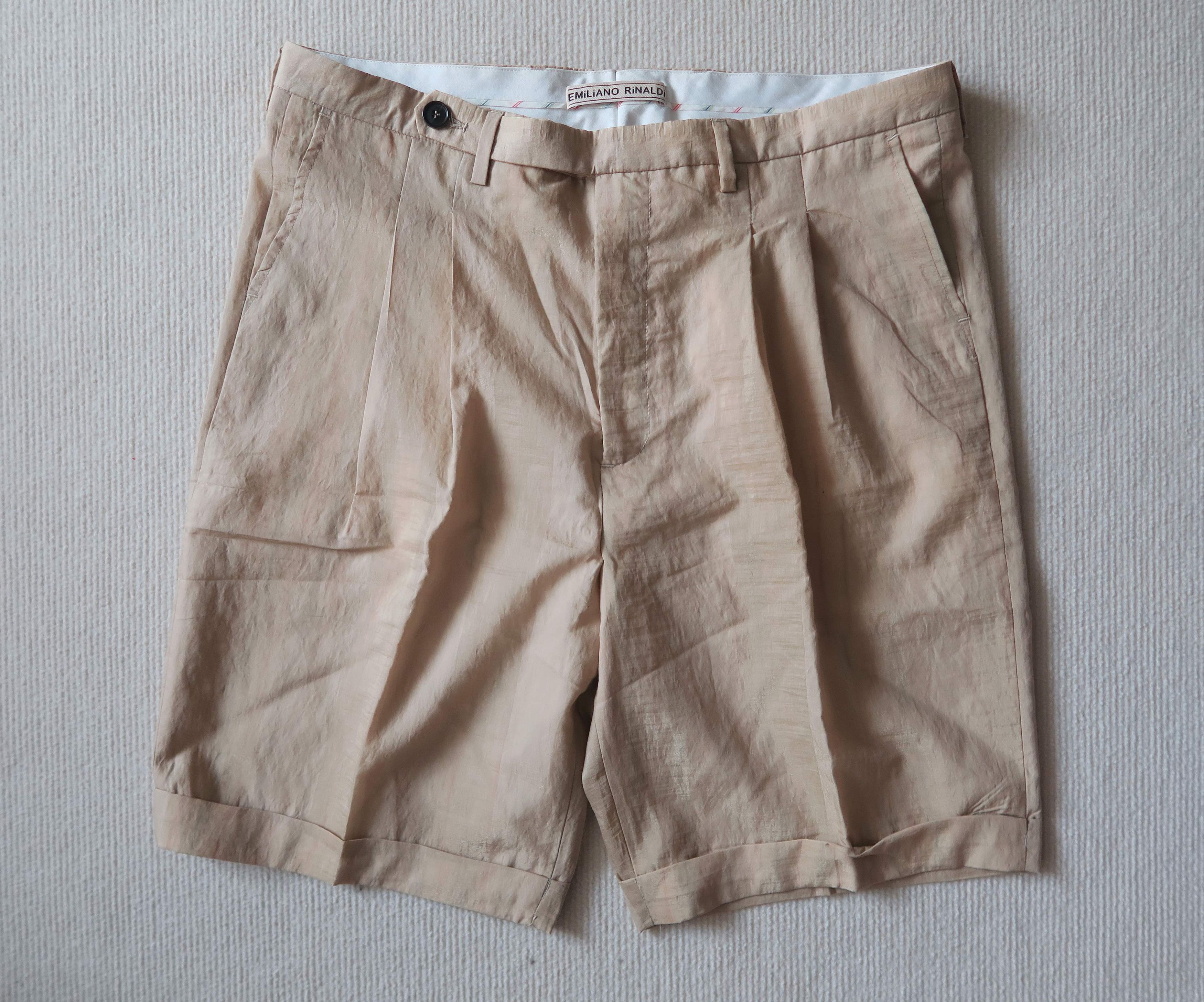 Emiliano Rinaldi Emiliano Rinaldi Italy “Paoi Groom” Two-Tone Tailored Shorts Size US 36 / EU 52 - 1 Thumbnail