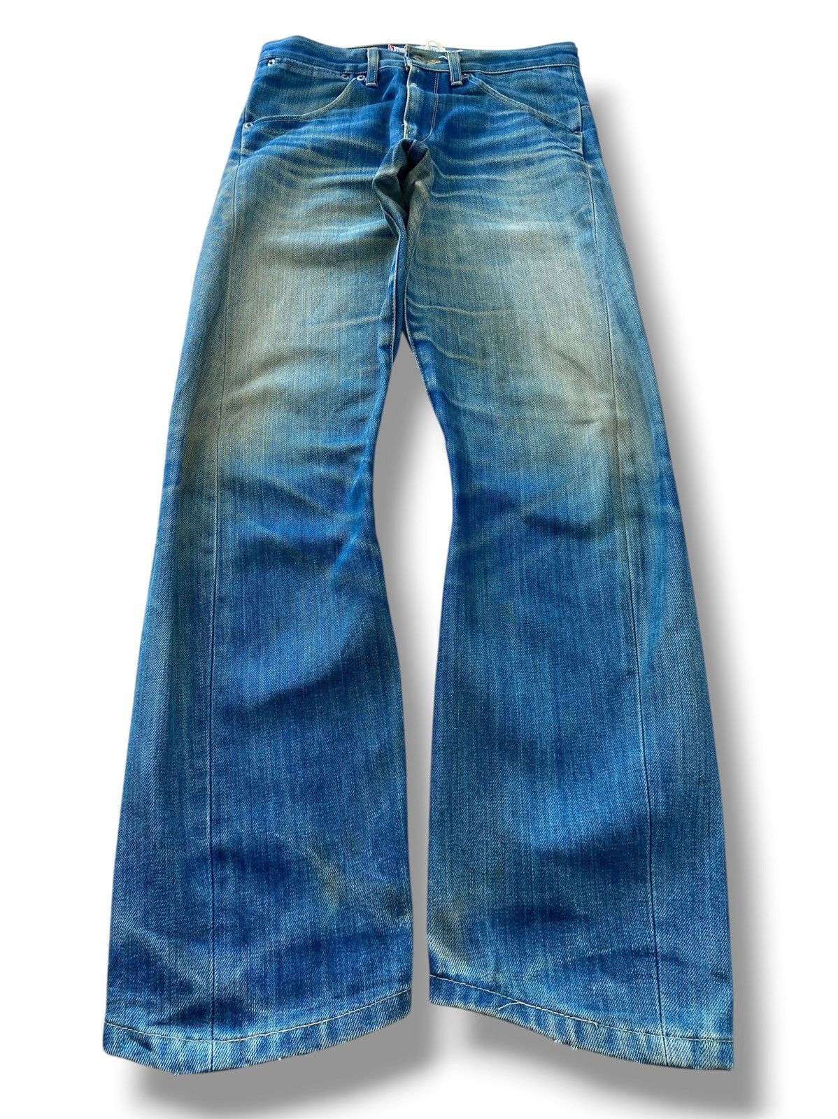 Levi's Levi’s Blue Wash Whiskered Style Twisted Leg Jeans Size US 29 - 1 Thumbnail