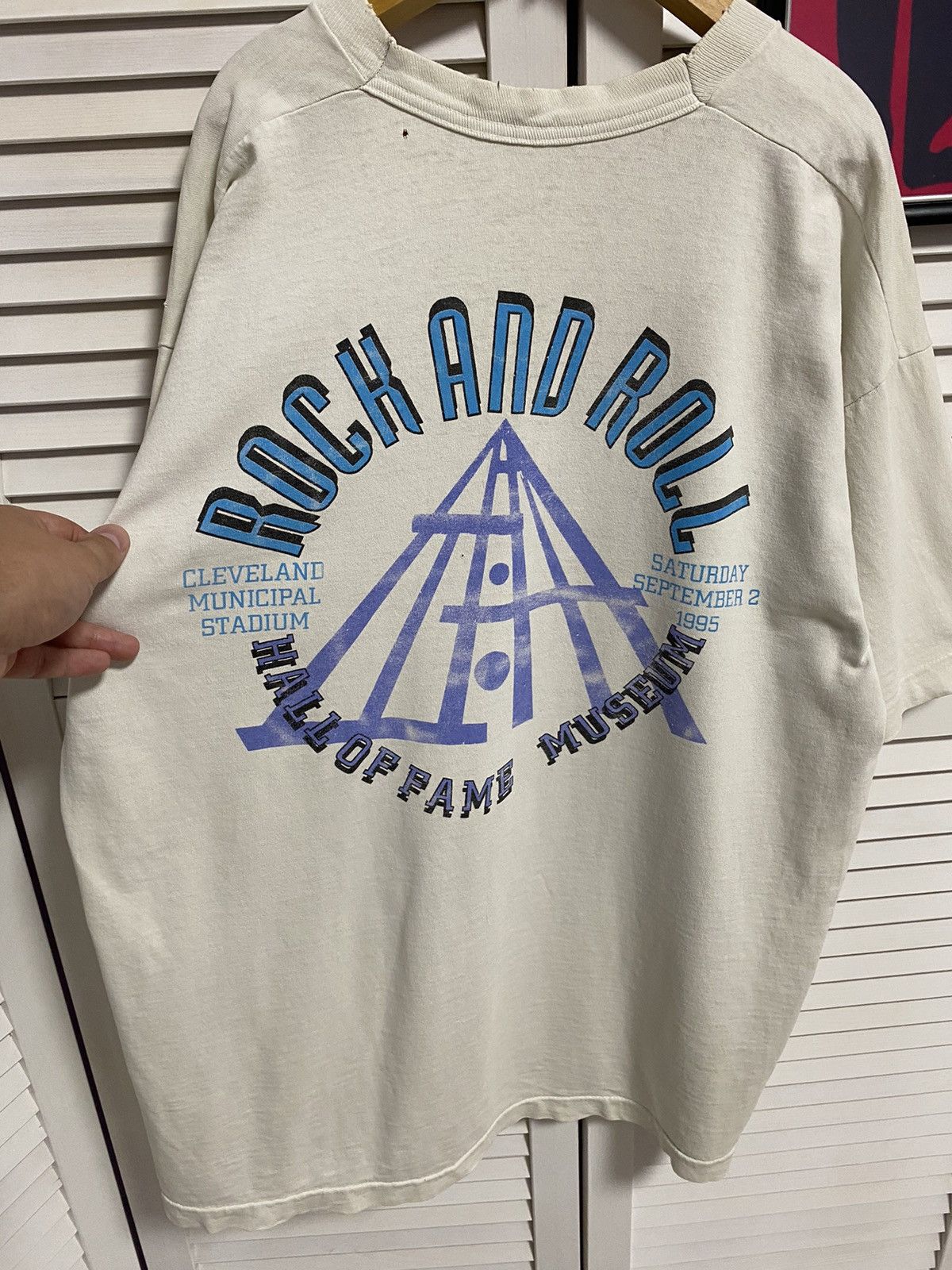 Rap Tees 1995s Rock Hall Concert Tee Single Stitch Vintage USA Rare Size US XL / EU 56 / 4 - 8 Thumbnail
