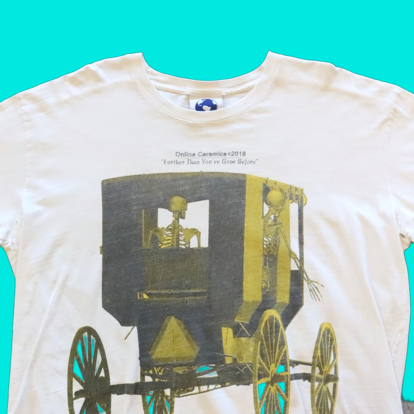 Online Ceramics Online Ceramics Longer Than You've Gone Before Long Sleeve Tee XL White Mens T-Shirt Size US XL / EU 56 / 4 - 1 Thumbnail
