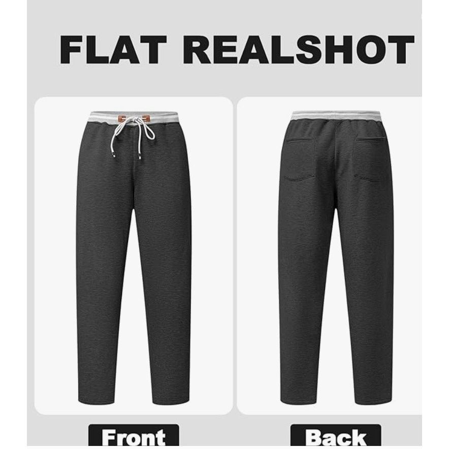 The Unbranded Brand LARGE Sweatpants Zipper Pockets Soft Fleece Lined Drawstring Size US L / EU 52-54 / 3 - 3 Thumbnail
