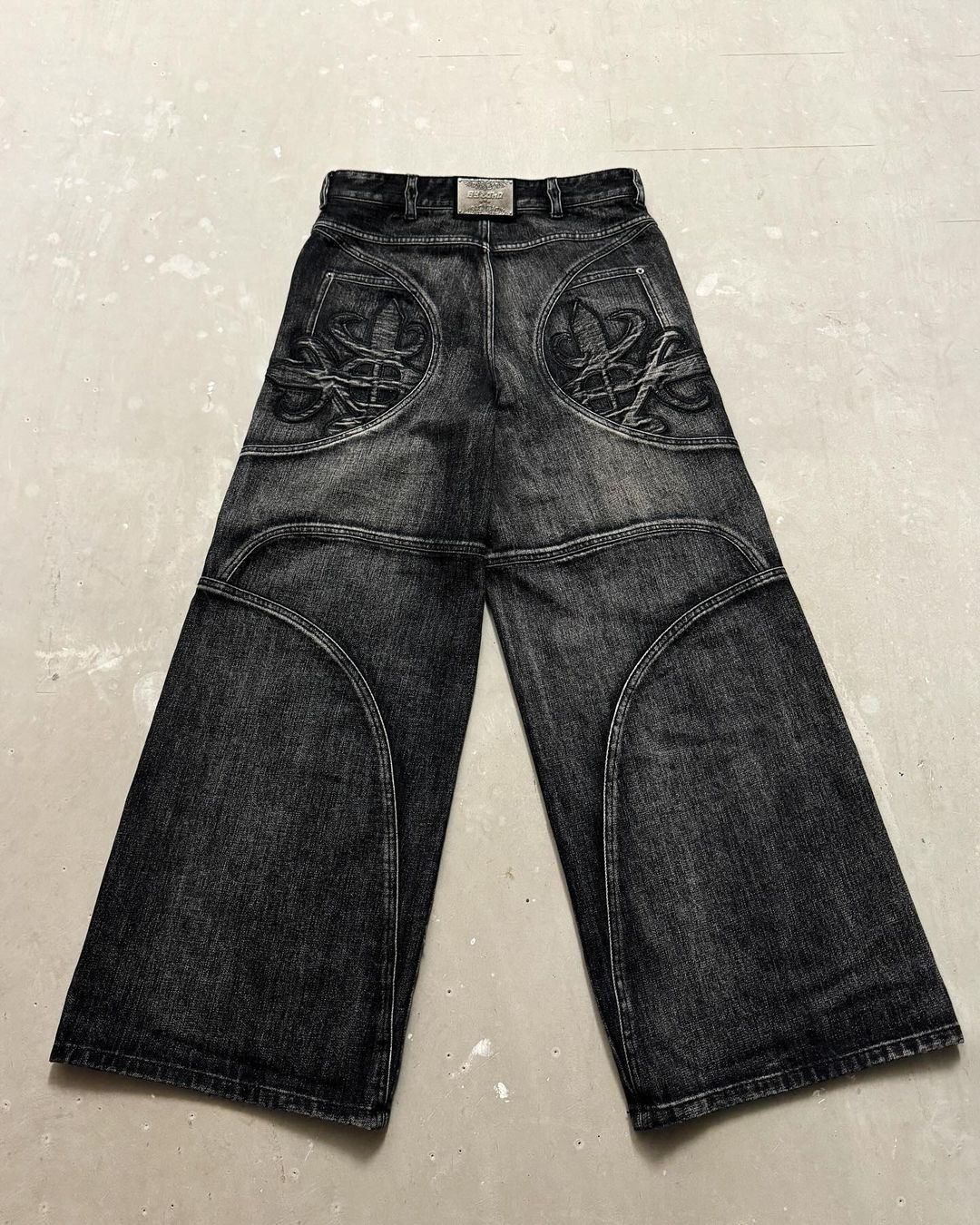 Streetwear Washed Retro Baggy Jeans