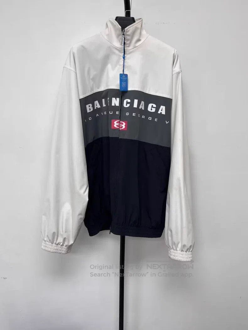Balenciaga Balenciaga Contrast Color High Neck Long Sleeve Jacket Size US XS / EU 42 / 0 - 1 Thumbnail