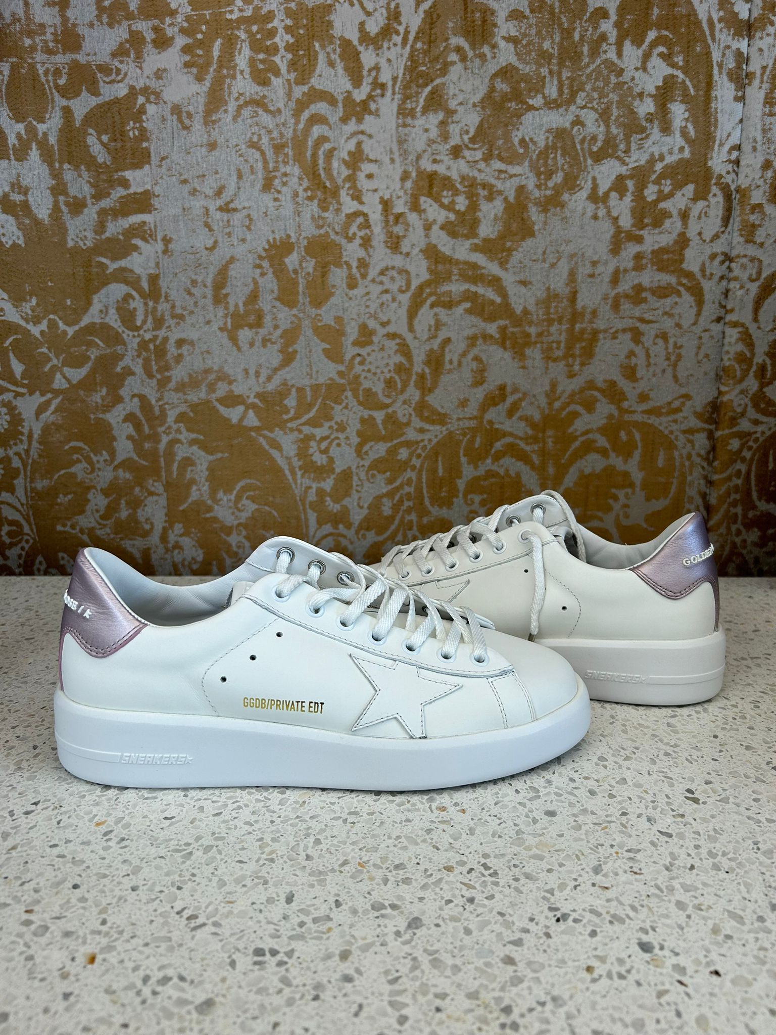 Golden Goose o1bcso1str0725 Pure Star Sparkle Low-Top Sneakers in White Size US 11 / IT 41 - 1 Preview