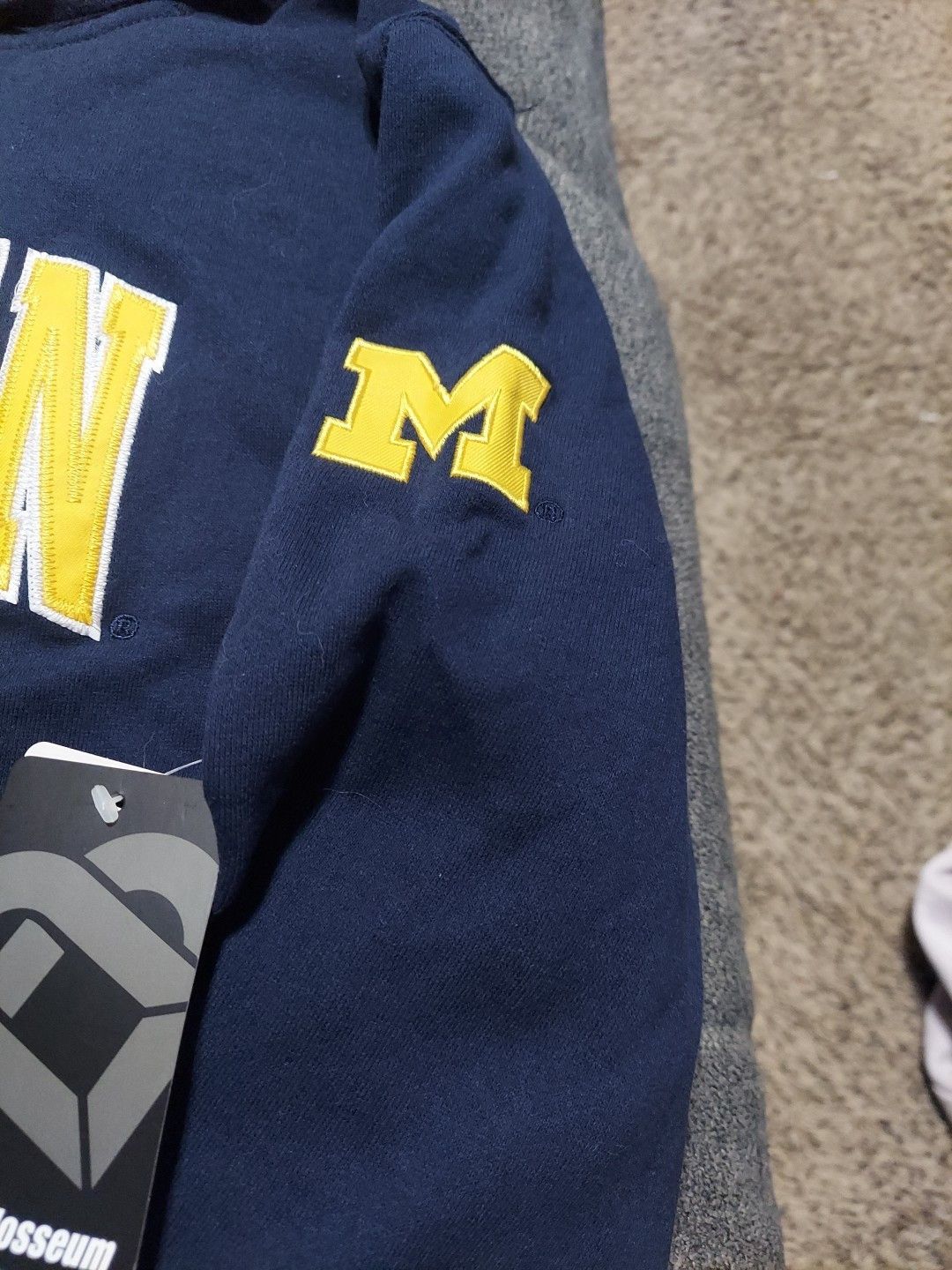Colosseum Athletics NWT Womens Colosseum University Of Michigan Zip Hoodie NCAA Size L / US 10 / IT 46 - 3 Thumbnail