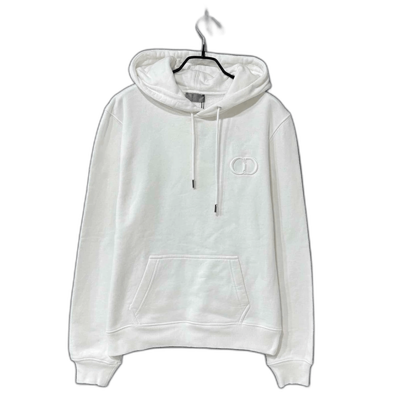 Dior Dior White Hoodie with Embroidery-yf Size US M / EU 48-50 / 2 - 1 Thumbnail