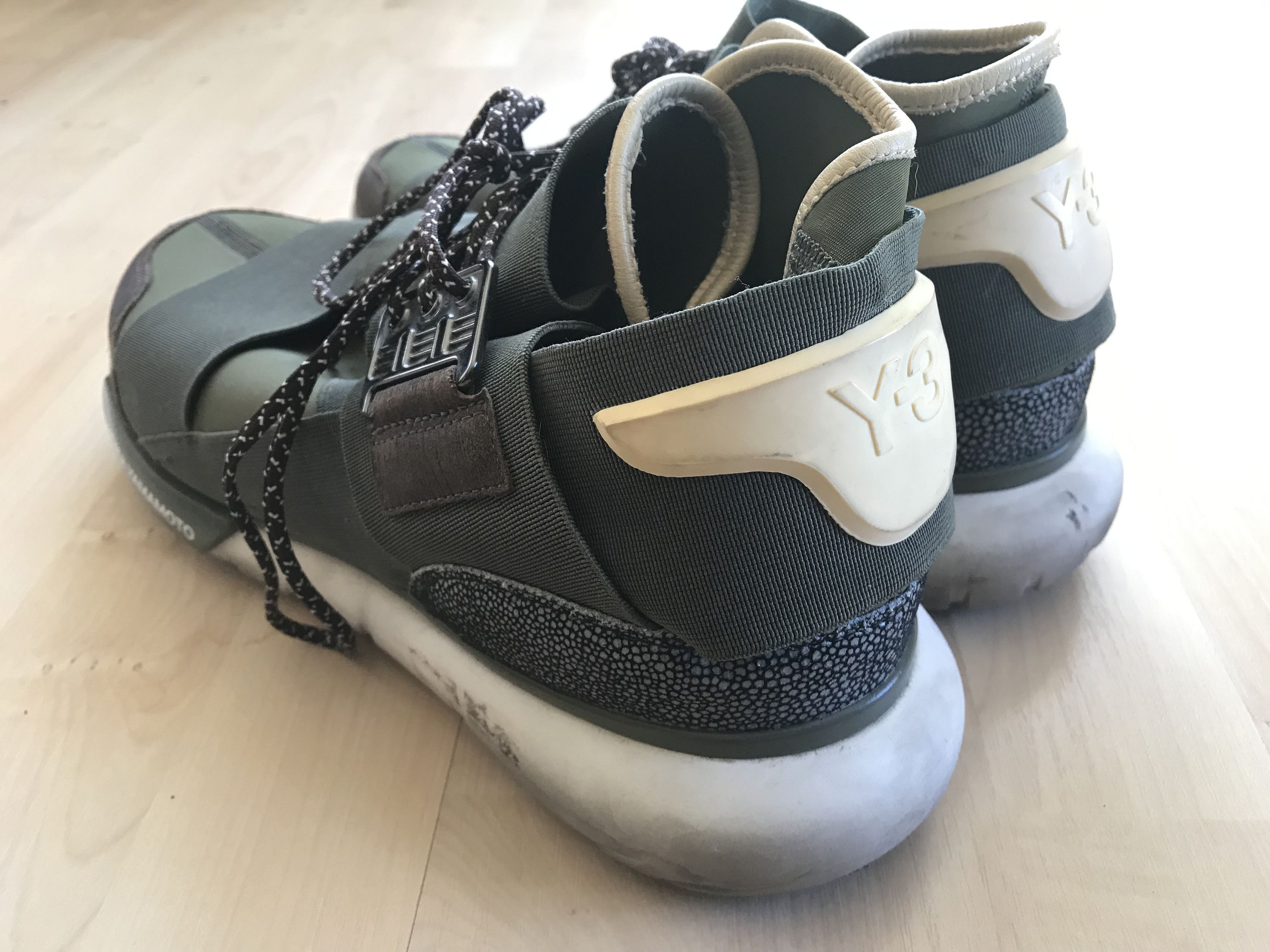 Adidas Y-3 Yohji Yamamoto Qasa High Olive Drab Adidas Size US 11 / EU 44 - 3 Thumbnail