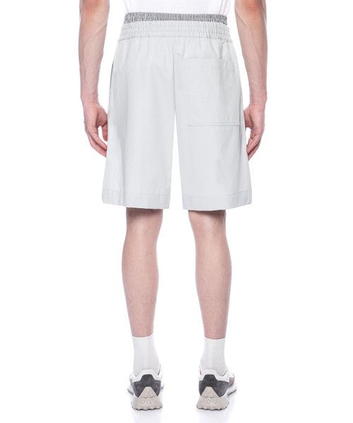 Bottega Veneta o1bcso1str0526 Light Cotton Twill Shorts in Gray Size US 34 / EU 50 - 4 Thumbnail