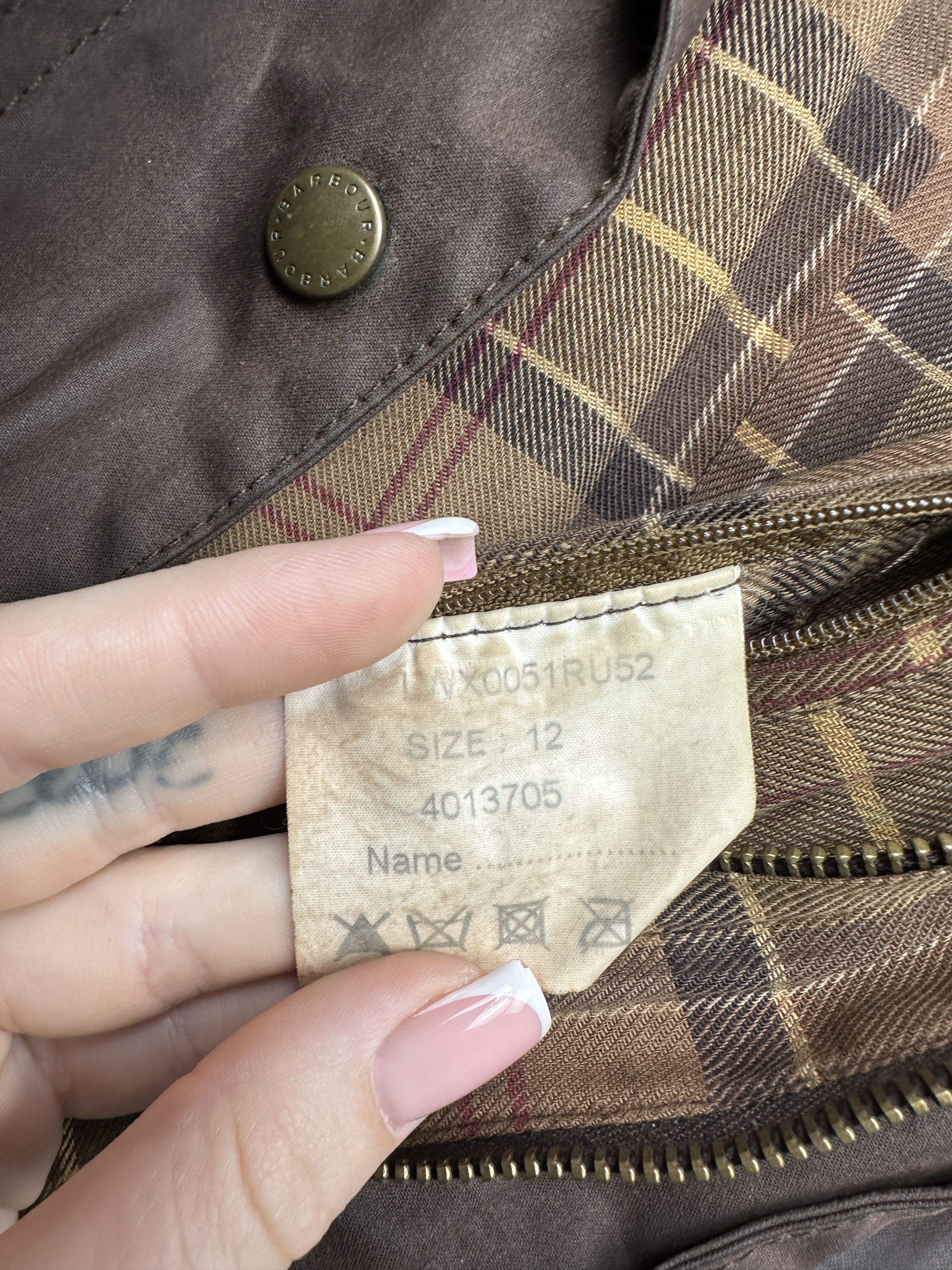 Barbour Barbour Vintage Womens Waxed Jacket Wax Size M / US 6-8 / IT 42-44 - 7 Thumbnail