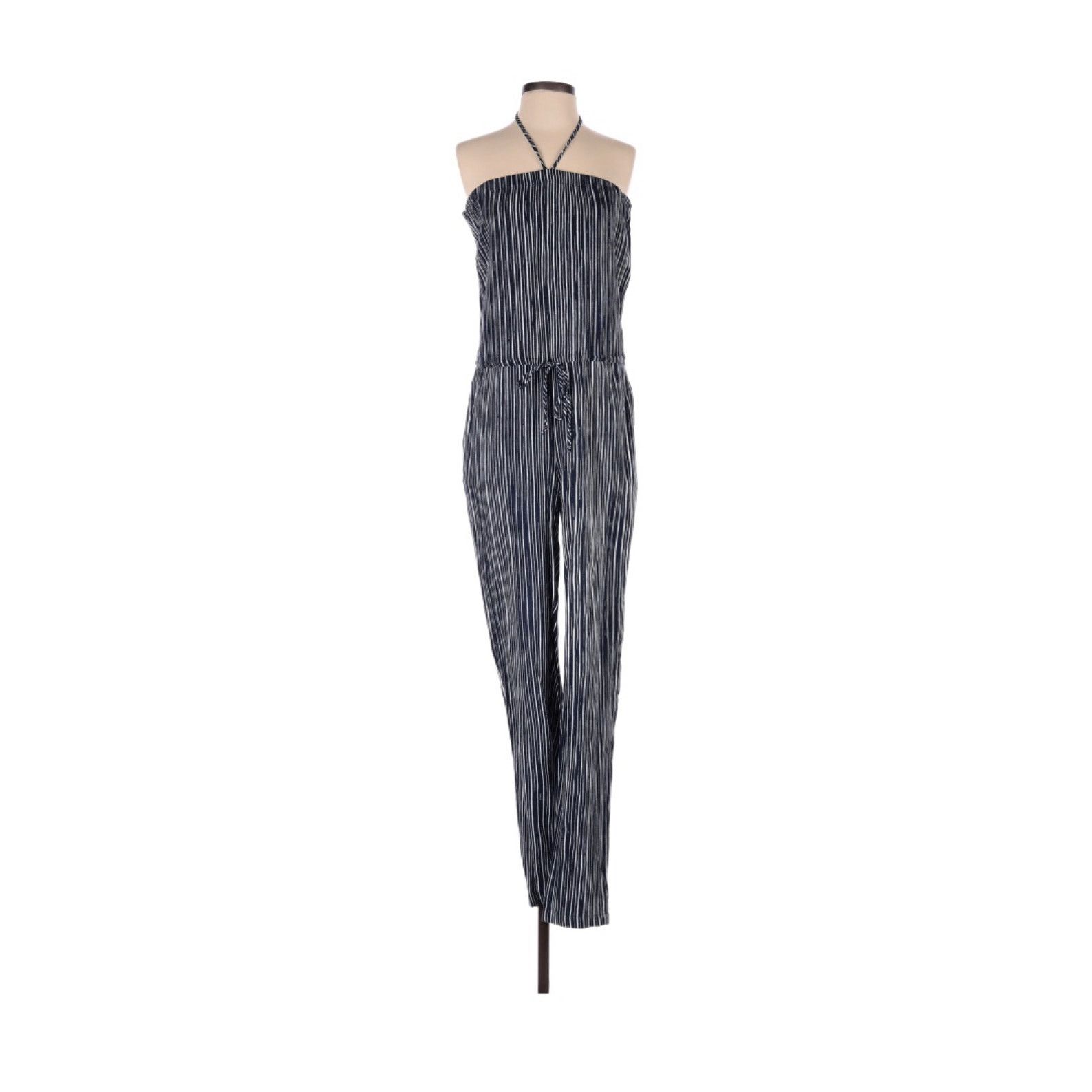 Other Lulus size small Striped Halter Strapless Romper Jumpsuit Size 27" / US 4 / IT 40 - 1 Thumbnail