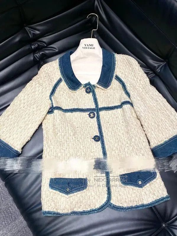 Chanel Chanel Beige Wool Embroidered Women's Jacket . Size M / US 6-8 / IT 42-44 - 3 Thumbnail