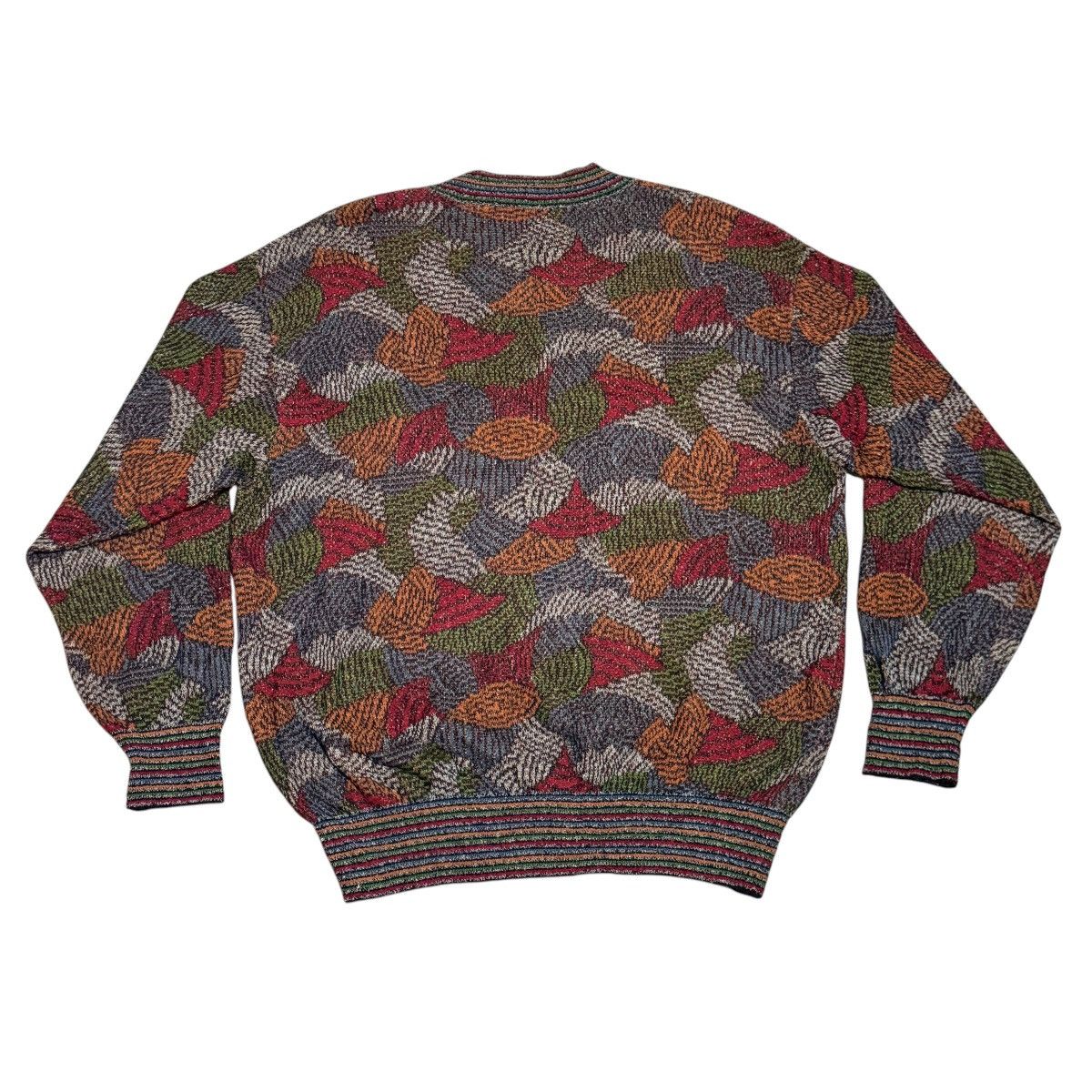 Missoni Vintage Missoni Sport Abstract Knit Sweater - 90s - M Size US L / EU 52-54 / 3 - 5 Thumbnail
