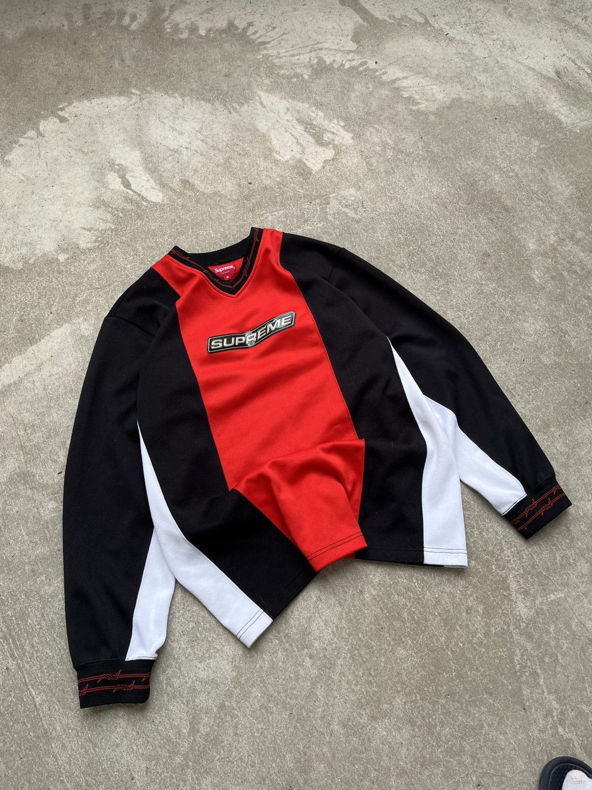 Supreme Suprem Wired Moto Jersey Sweatshirt Longsleeve Size US M / EU 48-50 / 2 - 3 Thumbnail