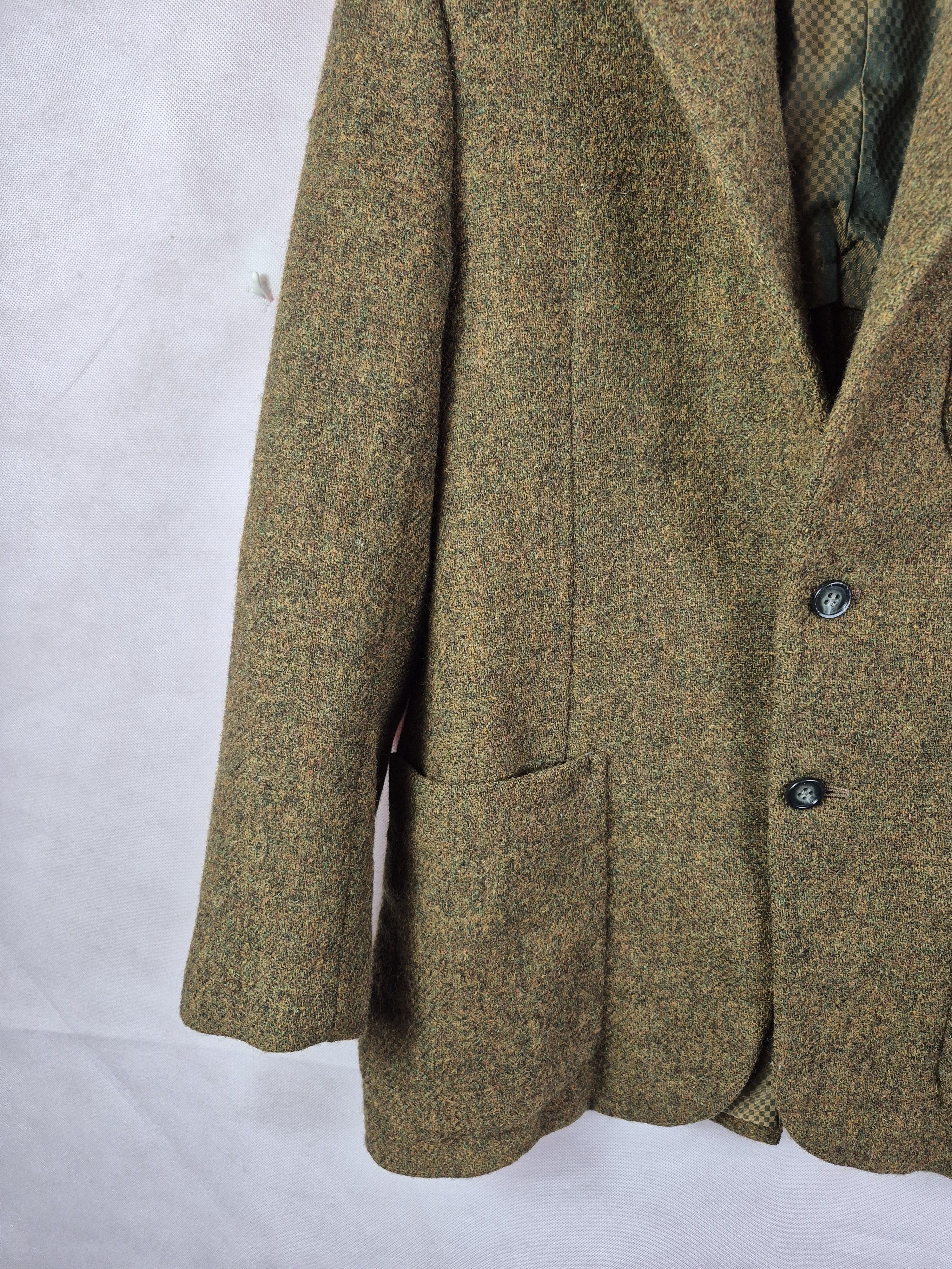 Harris Tweed 🔥 Harris Tweed Hand Woven Light Weight Suits Blazer Coat Size 40R - 5 Thumbnail