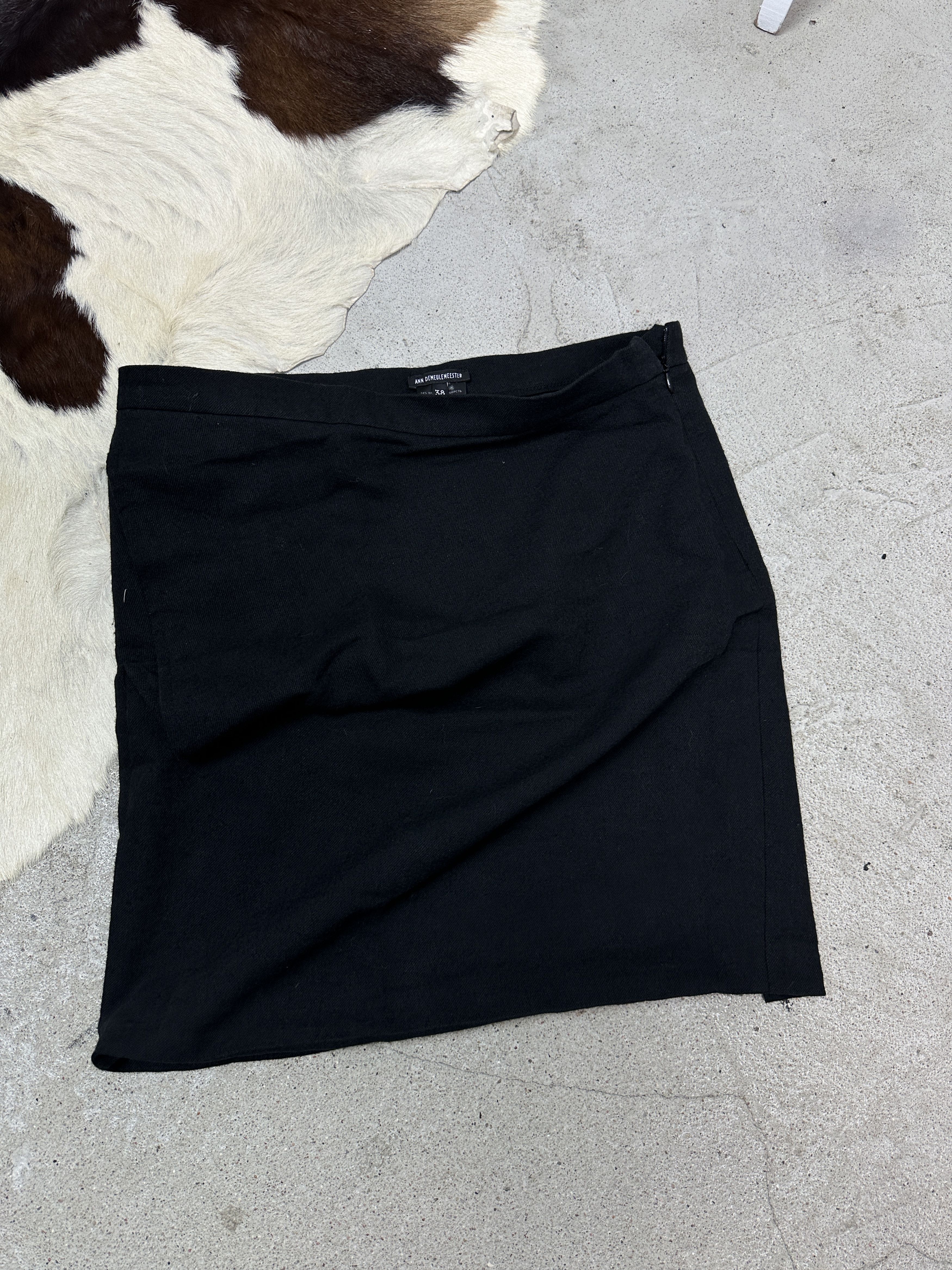 Ann Demeulemeester Vintage Avant Garde Woolen Ann Demeulemeester Skirt Y2K Size 26" / US 2 / IT 38 - 2 Thumbnail