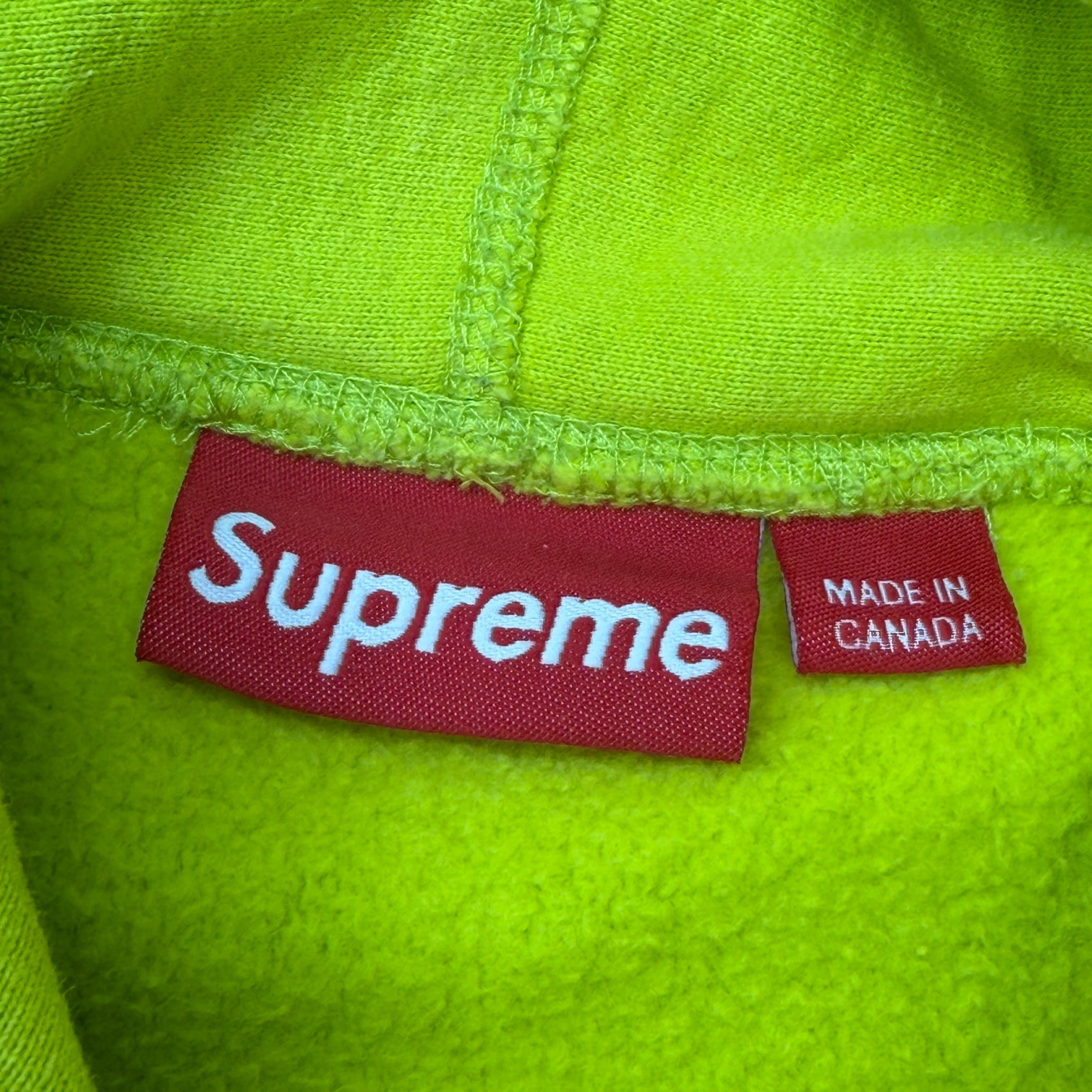 Supreme Supreme Acid Green Box Logo Hoodie XL Size US XL / EU 56 / 4 - 5 Thumbnail