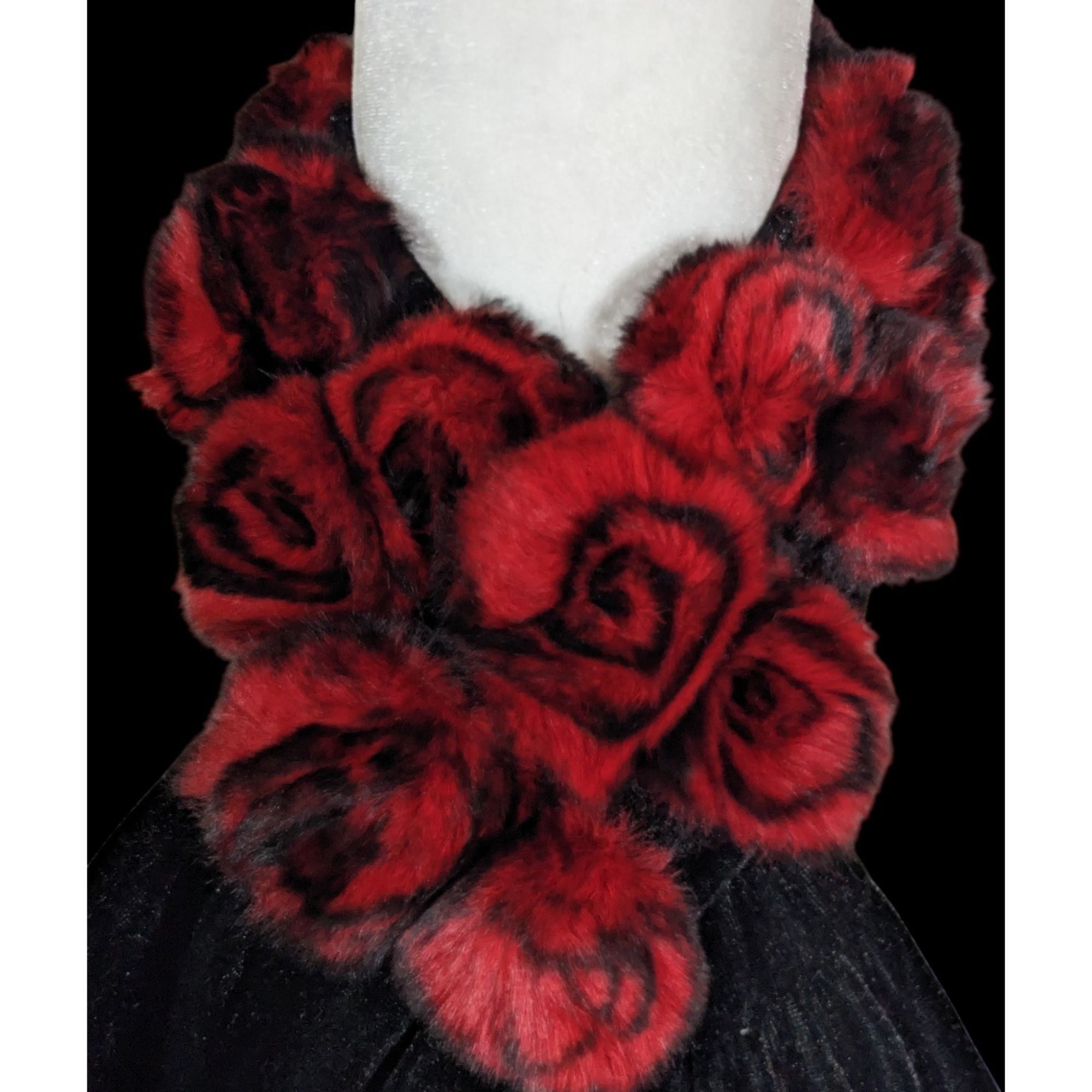 Other Gothic Vampire Amelia Rex Rabbit Rosettes Floral Scarf Size ONE SIZE - 1 Thumbnail