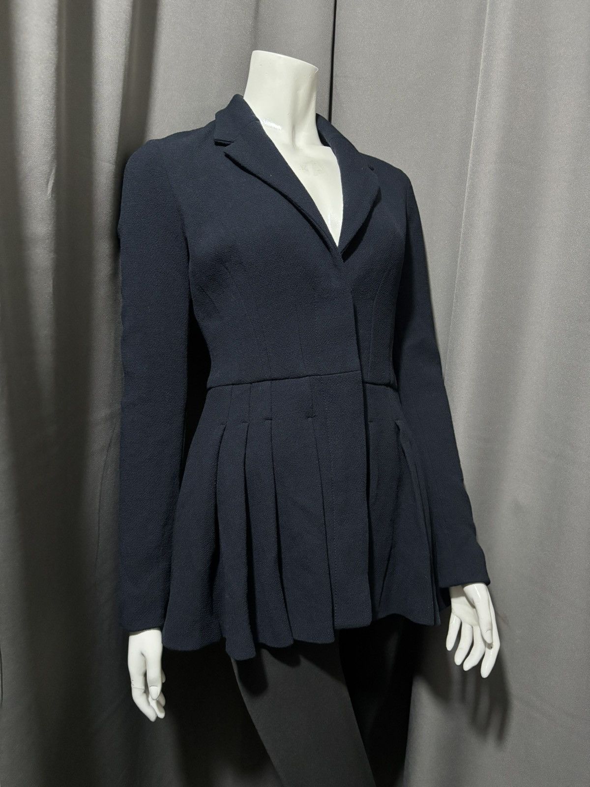 Dior Resort 2016 Dior by Raf Simons Pleated Peplum Jacket Size M / US 6-8 / IT 42-44 - 2 Thumbnail