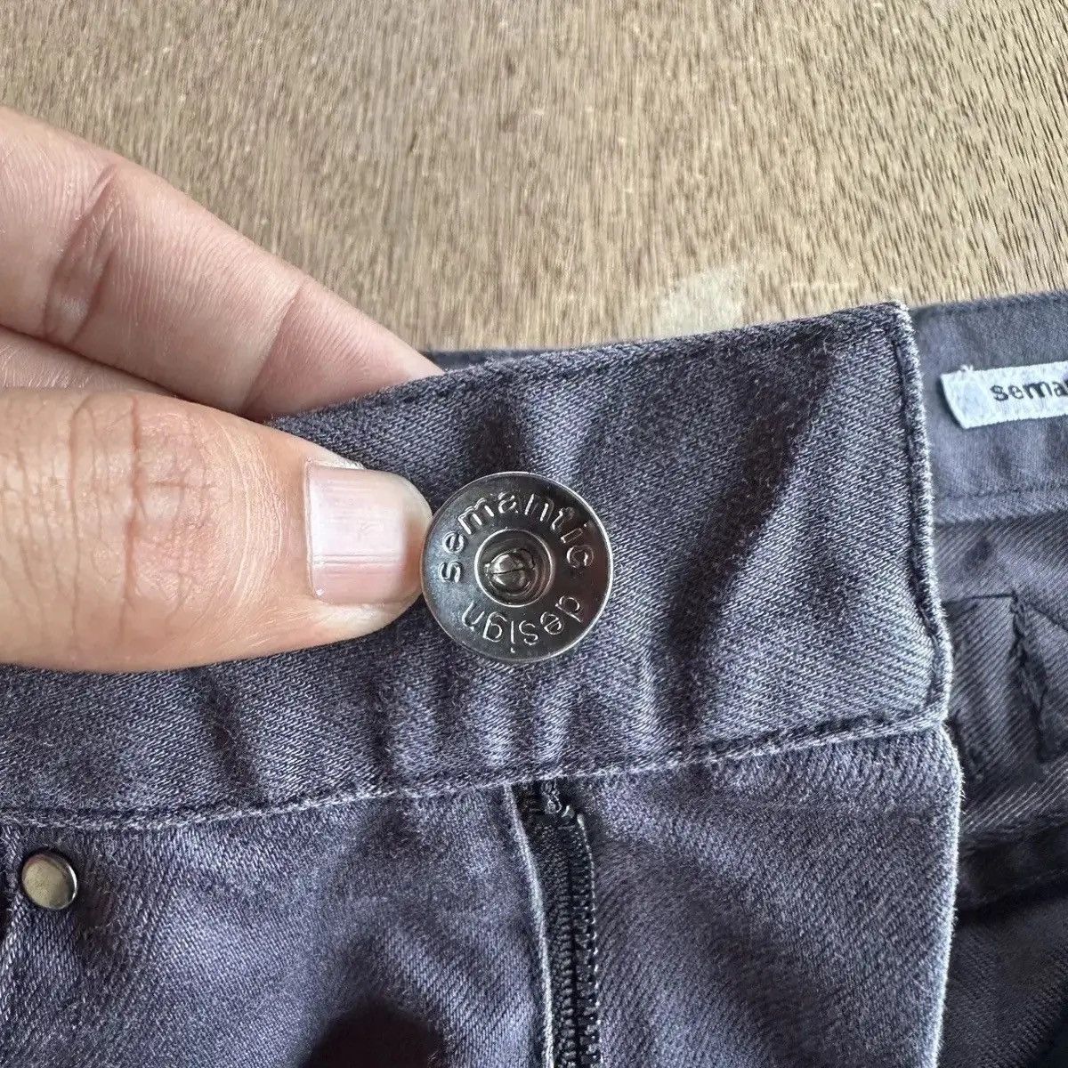 If Six Was Nine FLARE/BOOTCUT‼️VINTAGE SEMATIC DESIGN TROUSERS BLACK PANTS Size US 28 / EU 44 - 9 Thumbnail