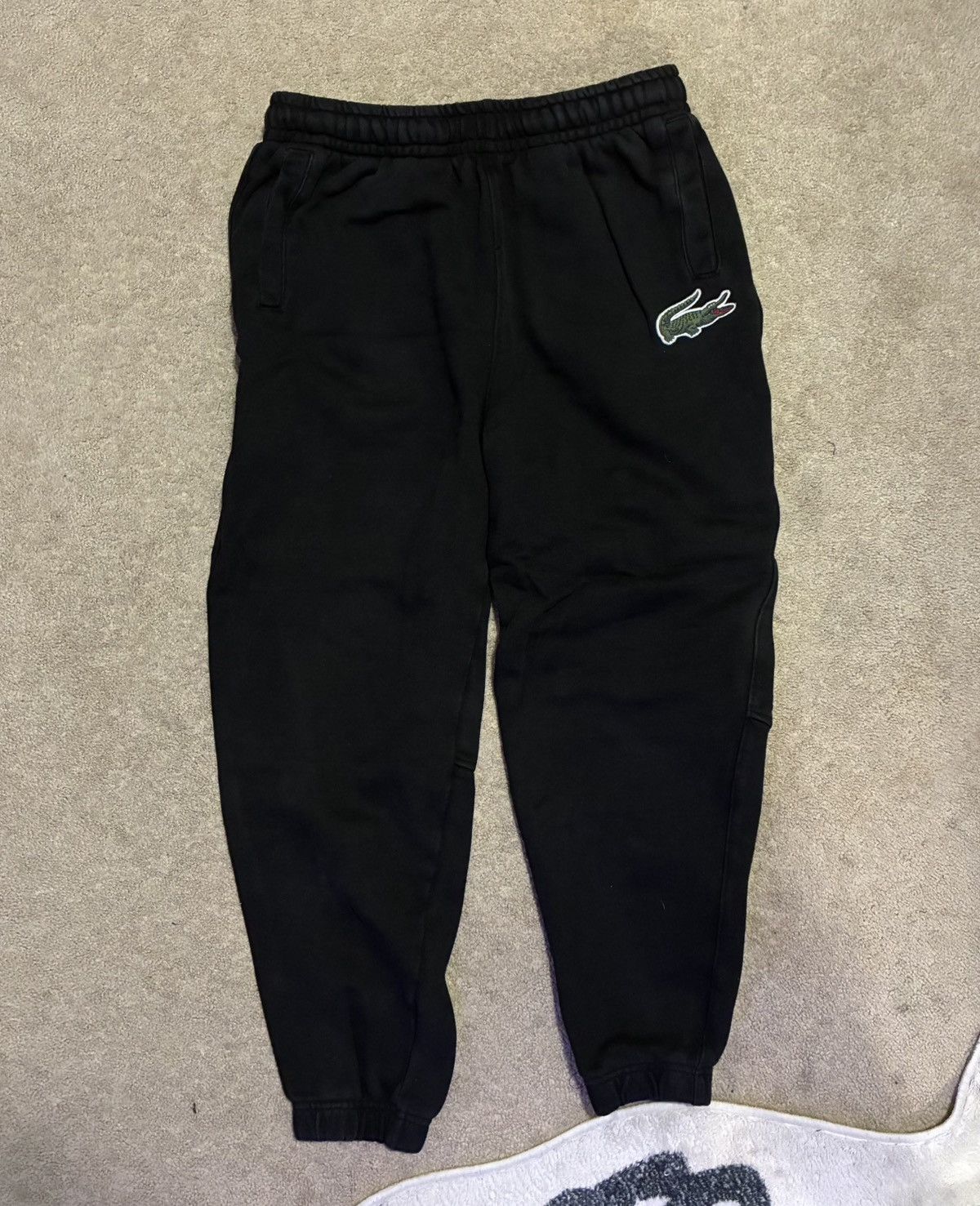 Lacoste Lacoste Mens Black Tracksuit with Croc Logo Size US S / EU 44-46 / 1 - 9 Thumbnail