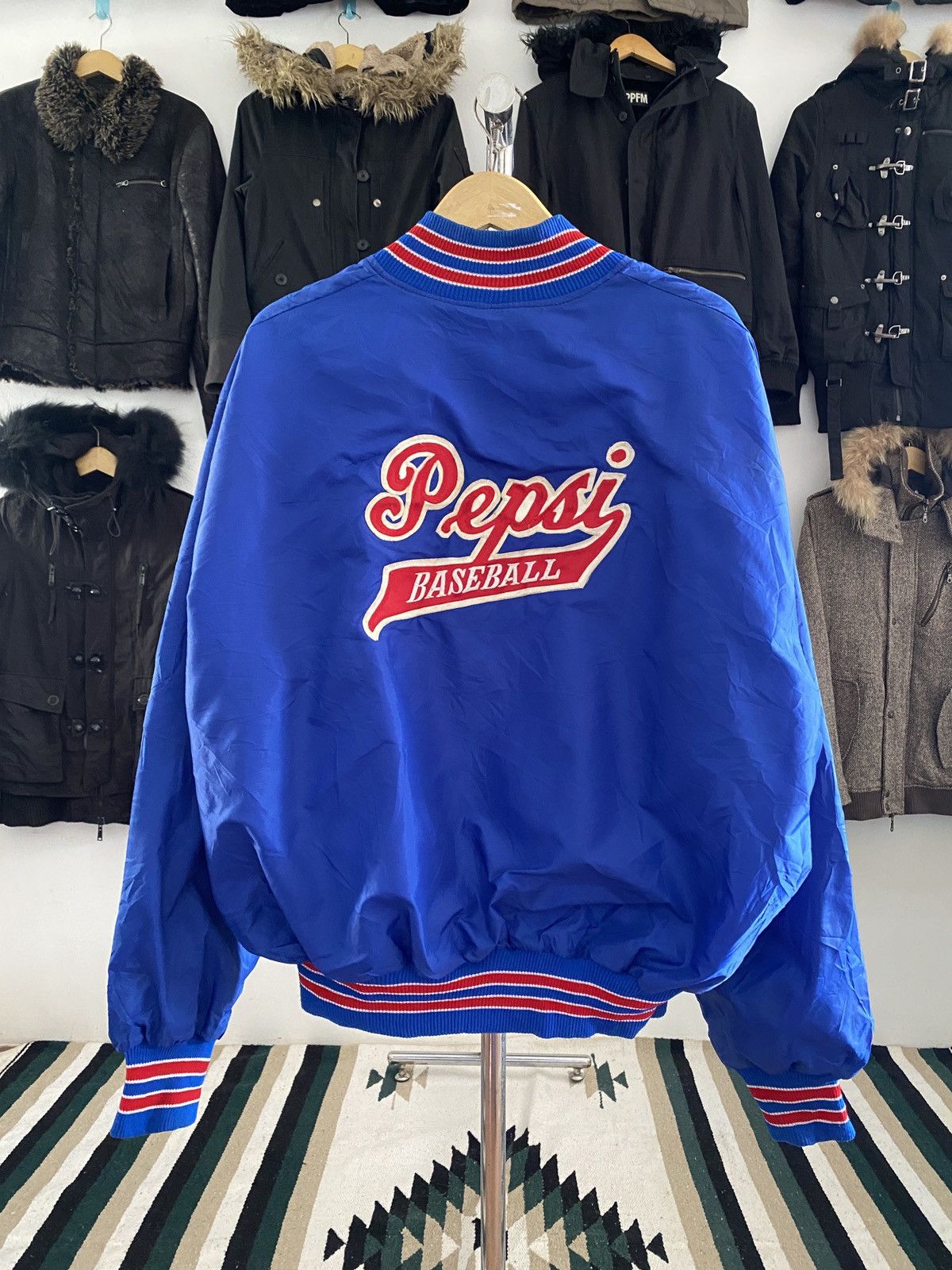 Vintage Vintage Pepsi Northen California Varsity Jacket Made In USA Size US XXL / EU 58 / 5 - 5 Thumbnail
