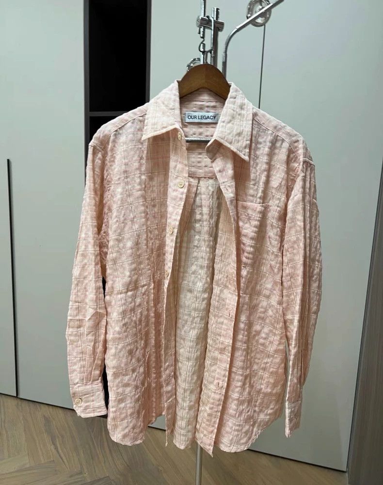 Our Legacy Our Legacy size44 Pink speckled pumpled cotton long-sleeved Size US S / EU 44-46 / 1 - 1 Thumbnail