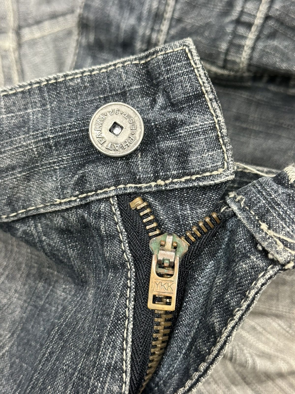 Ecko Unltd. Rare Vintage Y2K PHAT FARM Acid Wash Effects Baggy Jeans Size US 38 / EU 54 - 10 Thumbnail
