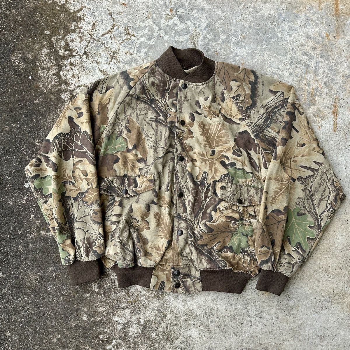 Realtree 90s Realtree Hunter outdoor Varsity Bomber Flight jacket Size US L / EU 52-54 / 3 - 1 Thumbnail