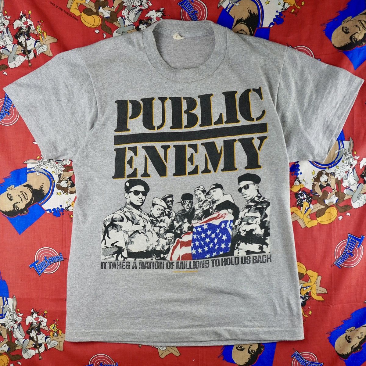 Rap Tees Vintage 80s public enemy by def jam recording hop hop Size US L / EU 52-54 / 3 - 2 Thumbnail