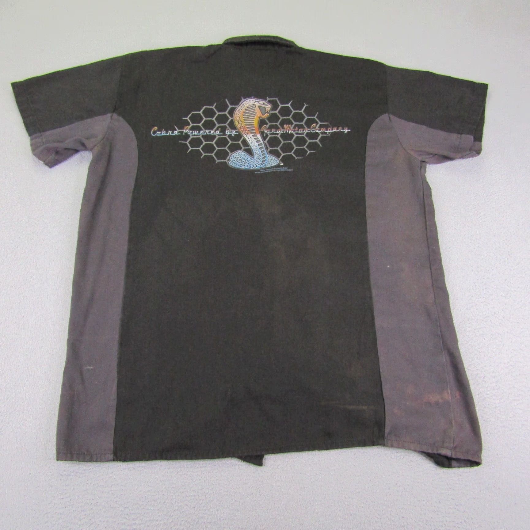 Vintage VINTAGE BikerWear Shirt Mens Medium Black Cotton Button-Up Casual 90s Motorcycle Rockabilly Size US M / EU 48-50 / 2 - 7 Thumbnail