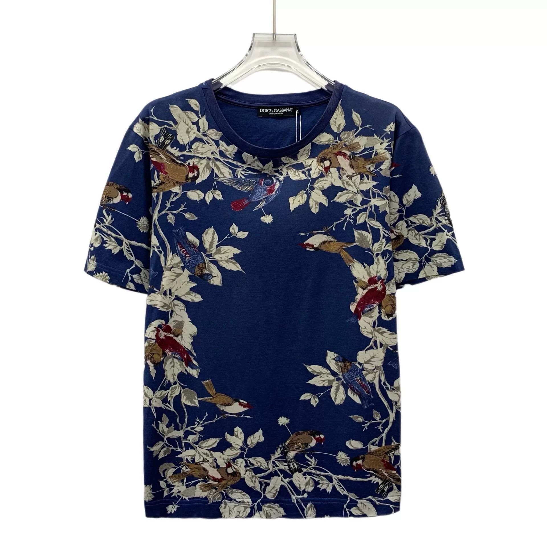 Dolce & Gabbana Dolce Gabbana Floral Bird Print Cotton T-shirt Size US S / EU 44-46 / 1 - 1 Thumbnail