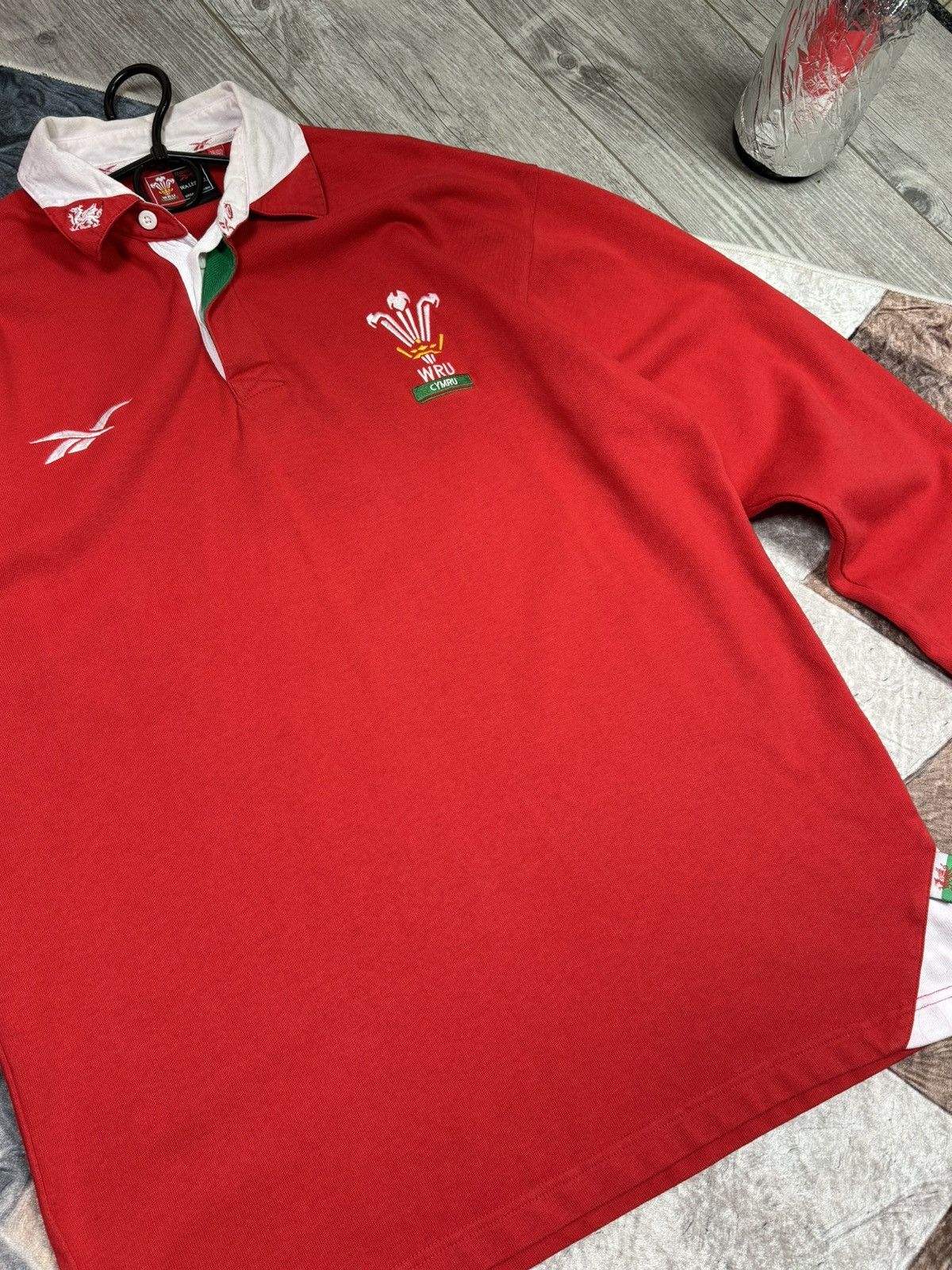 Reebok × Vintage Vintage 1999 Wales Rugby Union Home Shirt Jersey by Reebok Size US L / EU 52-54 / 3 - 11 Thumbnail