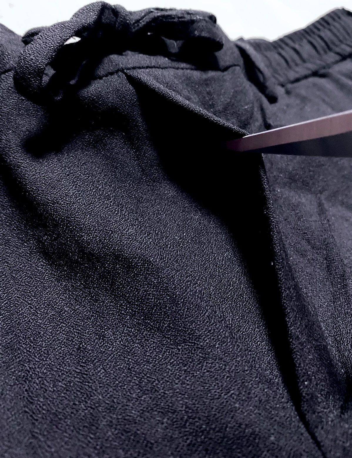 These Glory Days These Glory Days T Ollie Pants Drawstring Black Wool Trouser Size US 32 / EU 48 - 13 Thumbnail