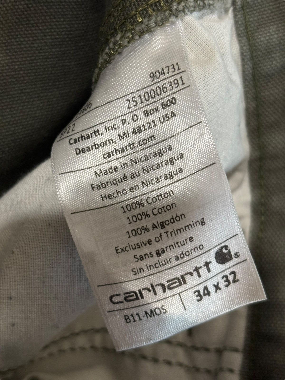 Carhartt Carhartt Pants Olive Green Size US 34 / EU 50 - 6 Thumbnail